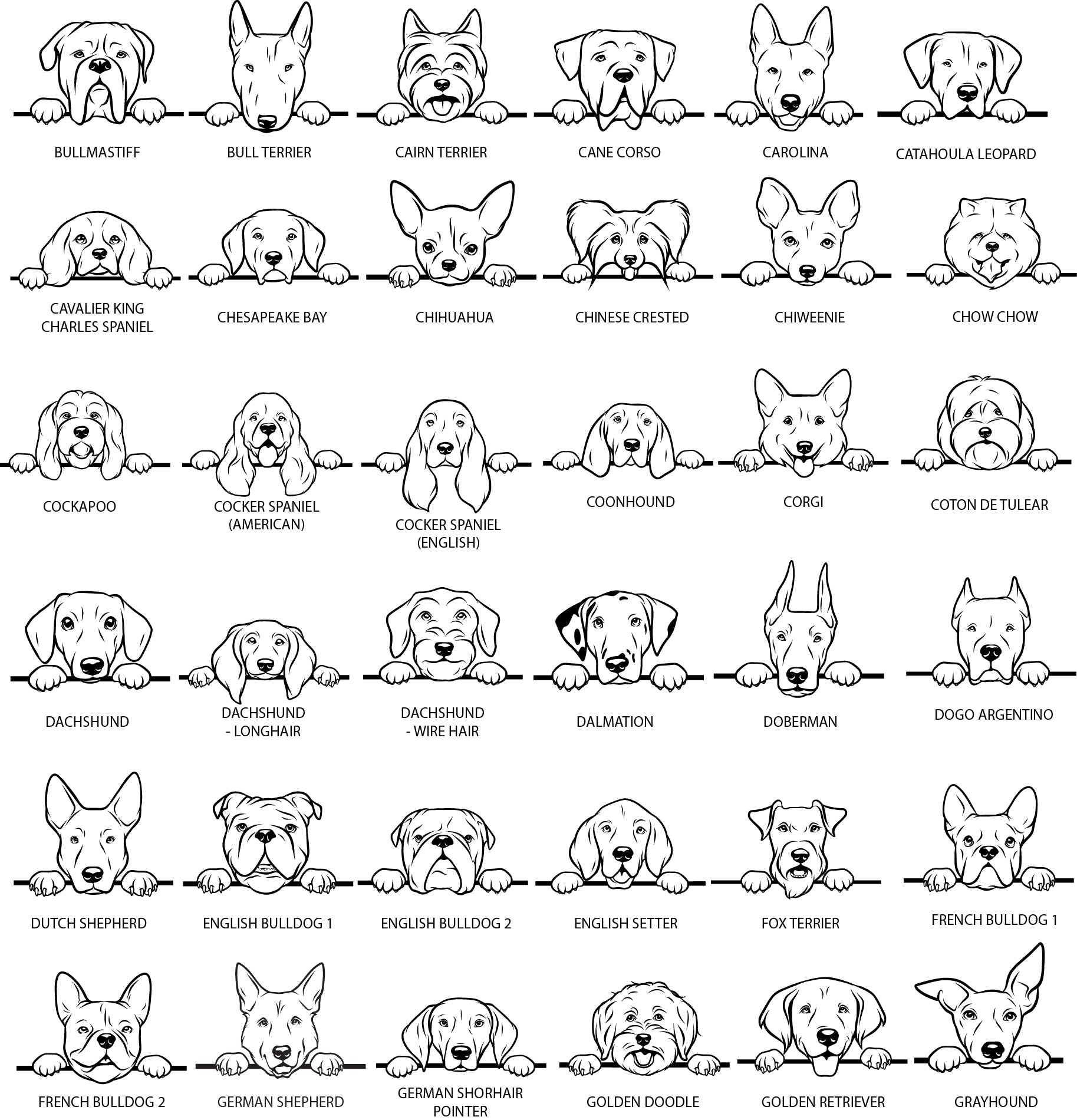 Dog Breed Christmas Decoration