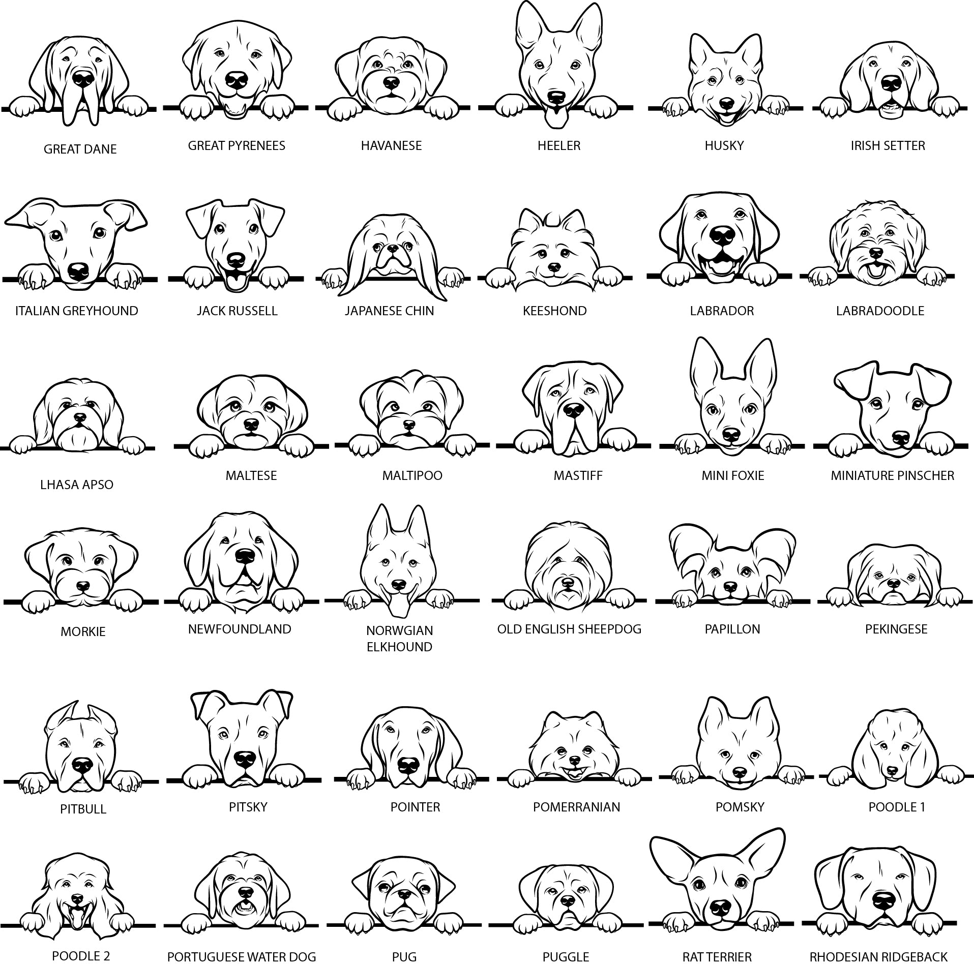 Dog Breed Christmas Decoration