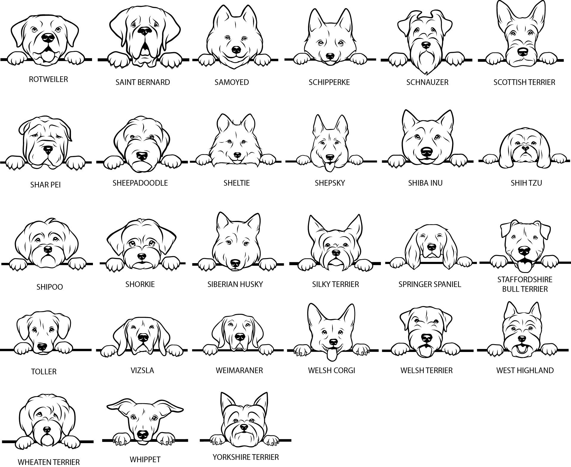 Dog Breed Christmas Decoration