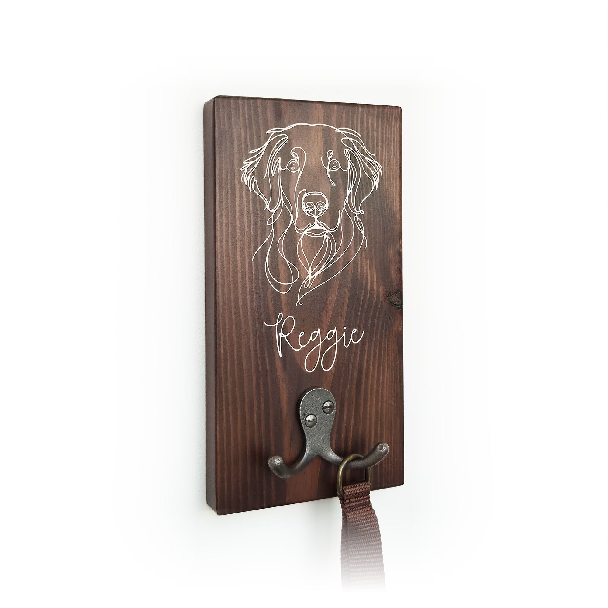 Dog Breed Personalised Lead Hook