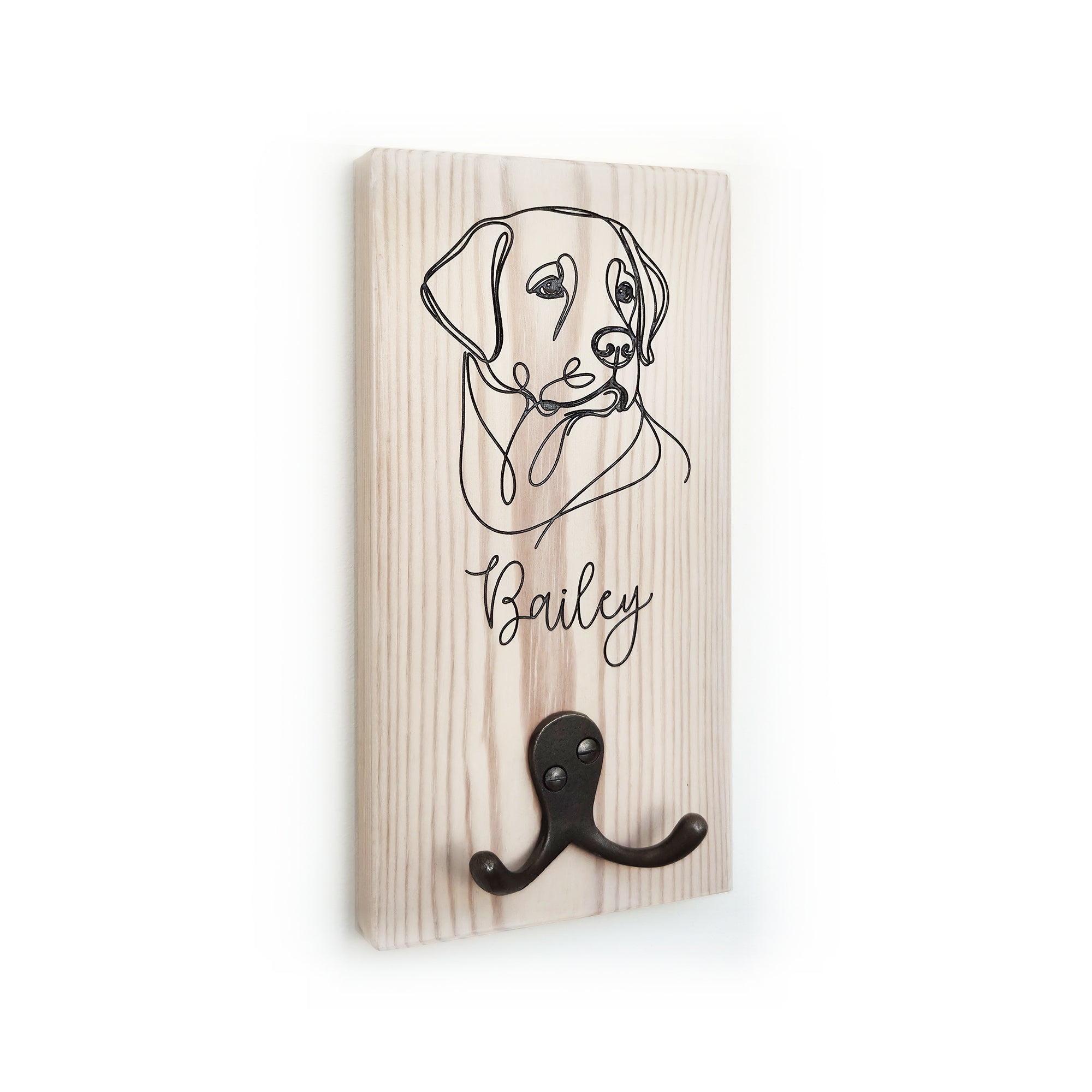 Dog Breed Personalised Lead Hook