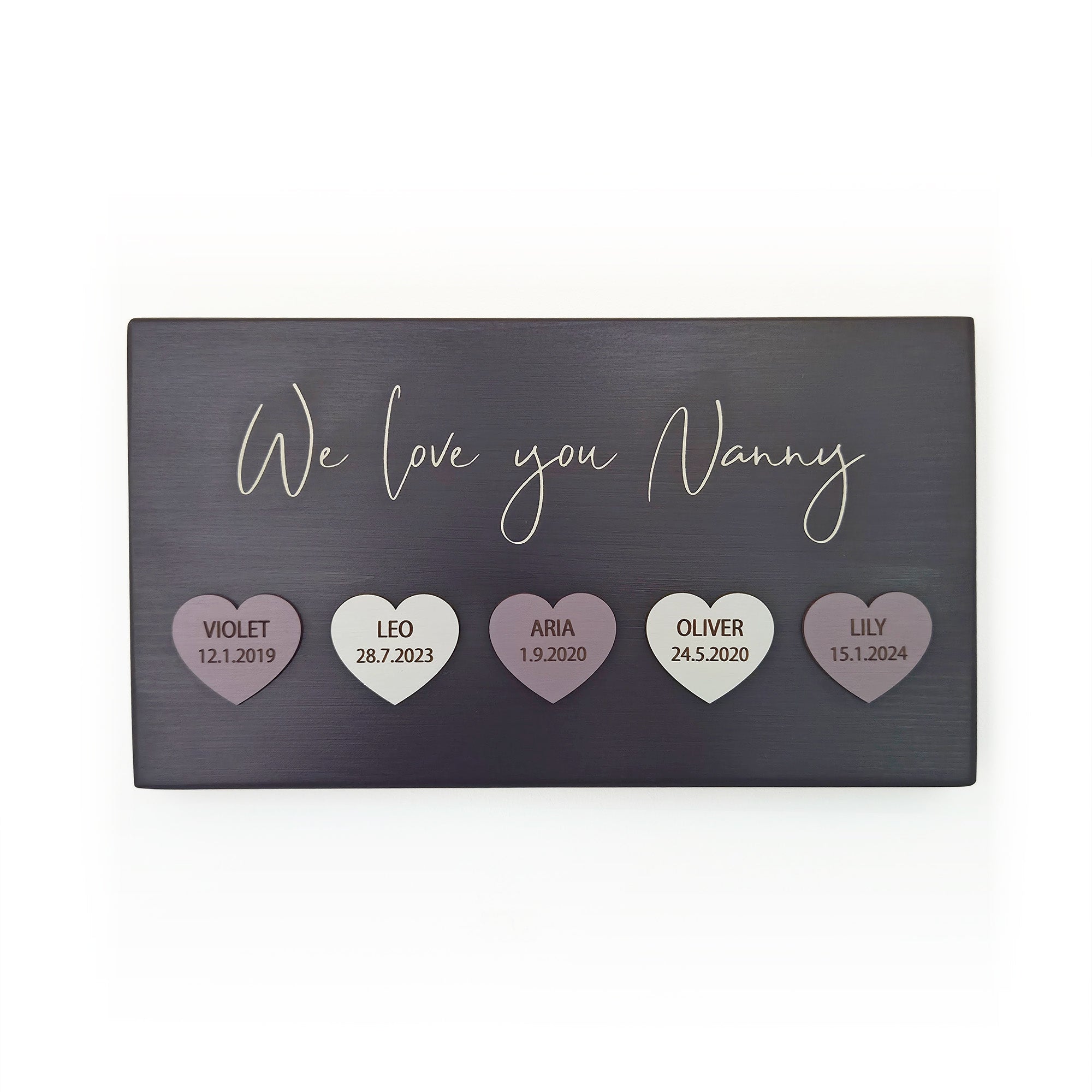 Personalised Family Heart Plaque