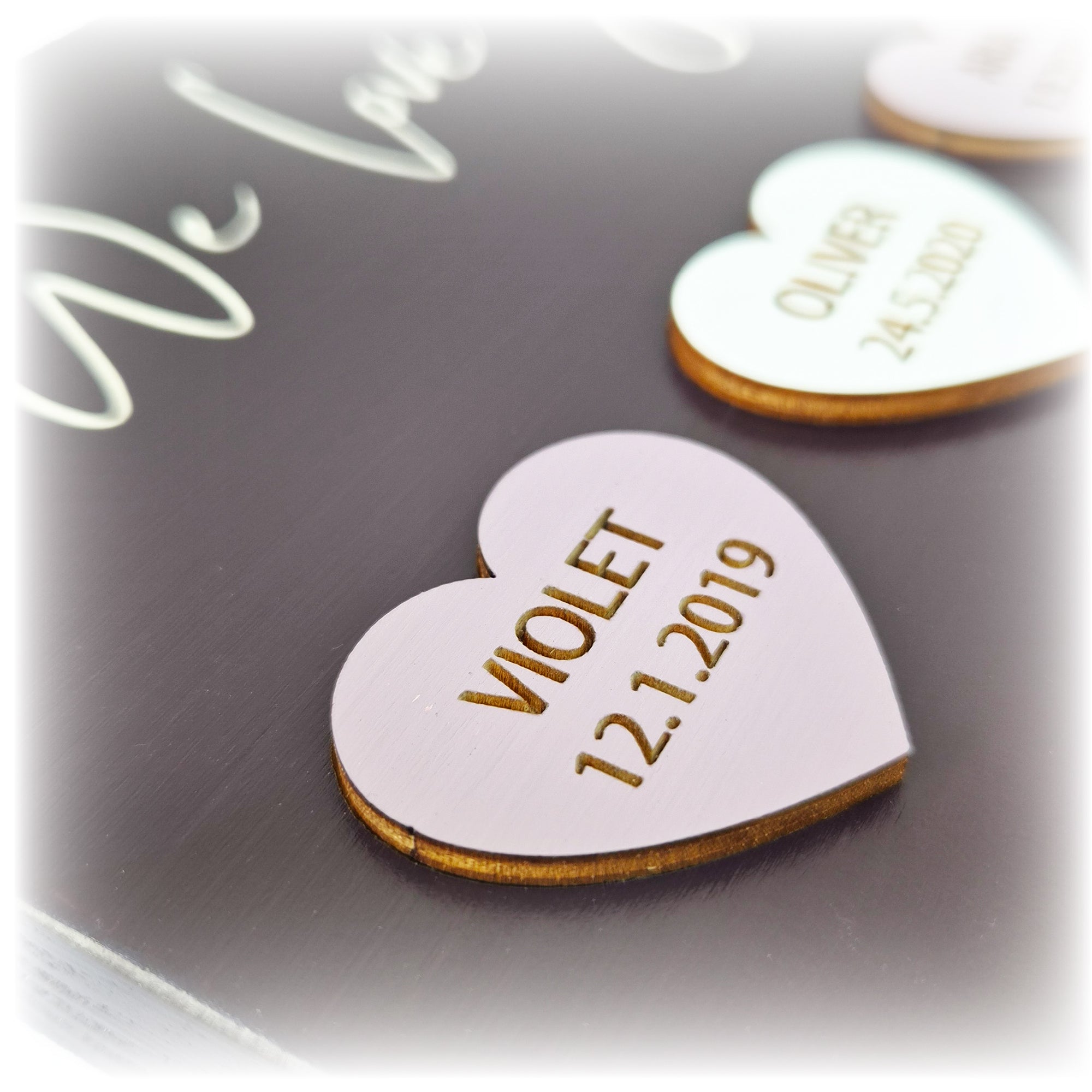 Personalised Family Heart Plaque