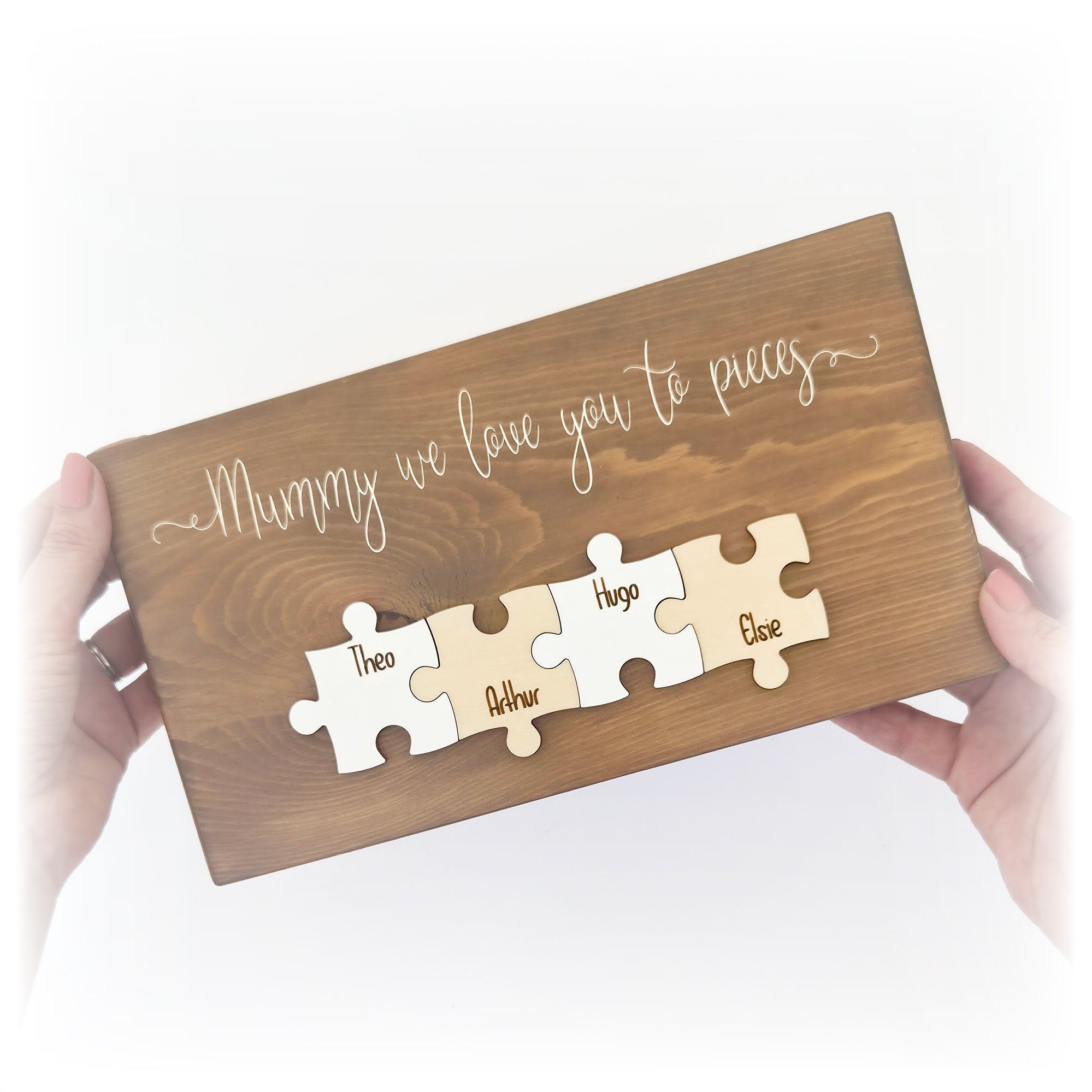 Personalised Family Puzzle Piece Plaque