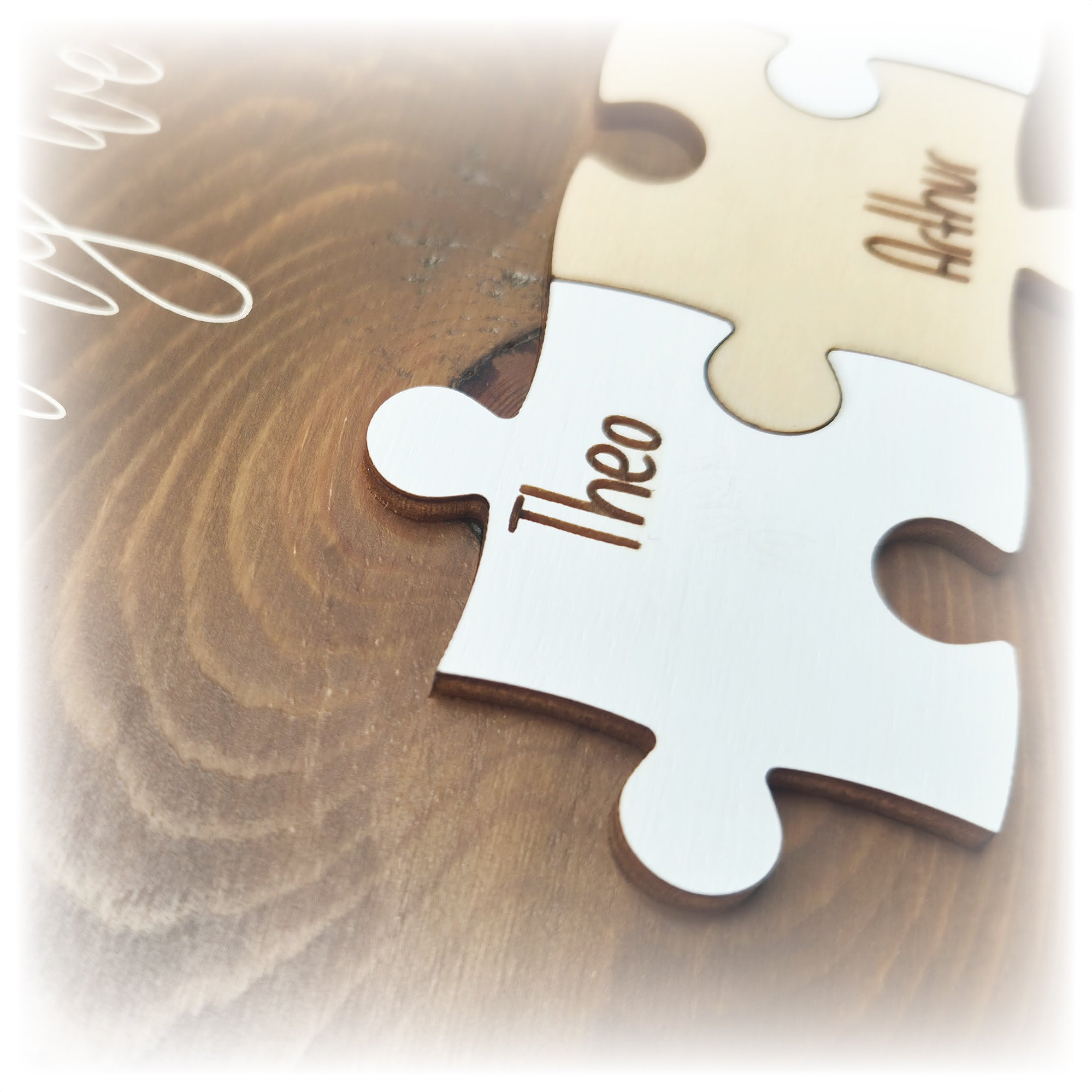 Personalised Family Puzzle Piece Plaque