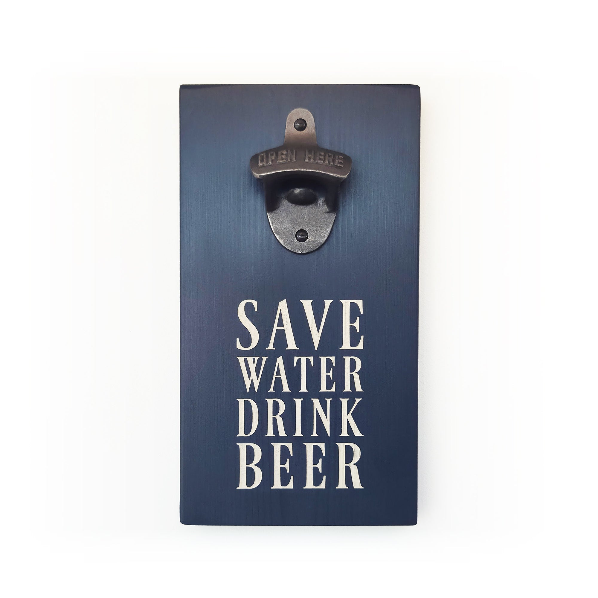 Personalised Wall-Mounted Bottle Opener – Custom Text
