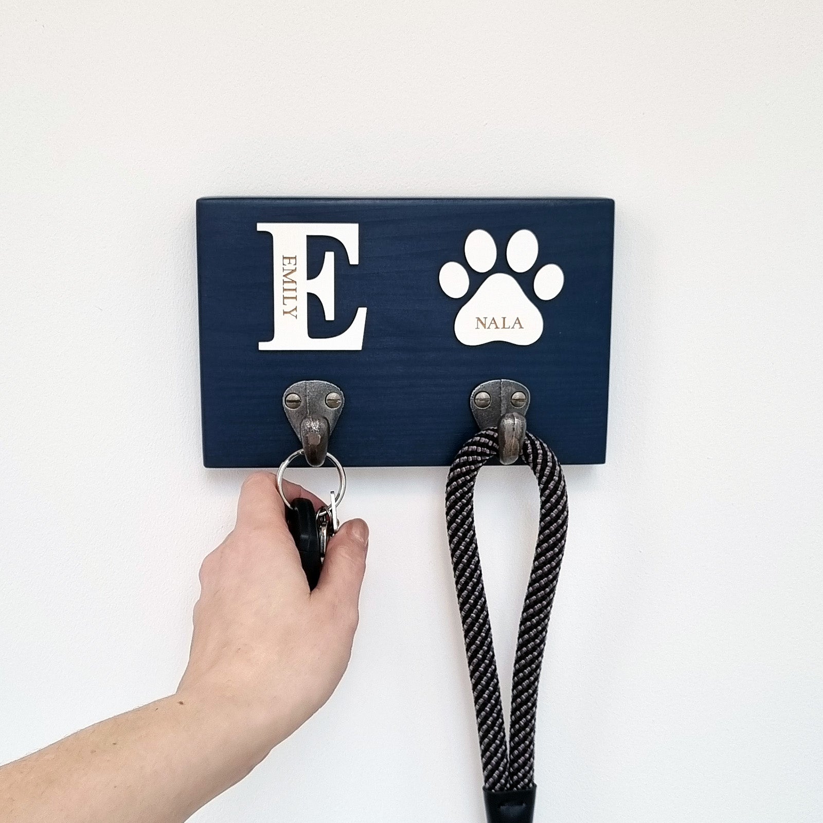 Personalised Initial Key Hook and/or Dog Lead Hook