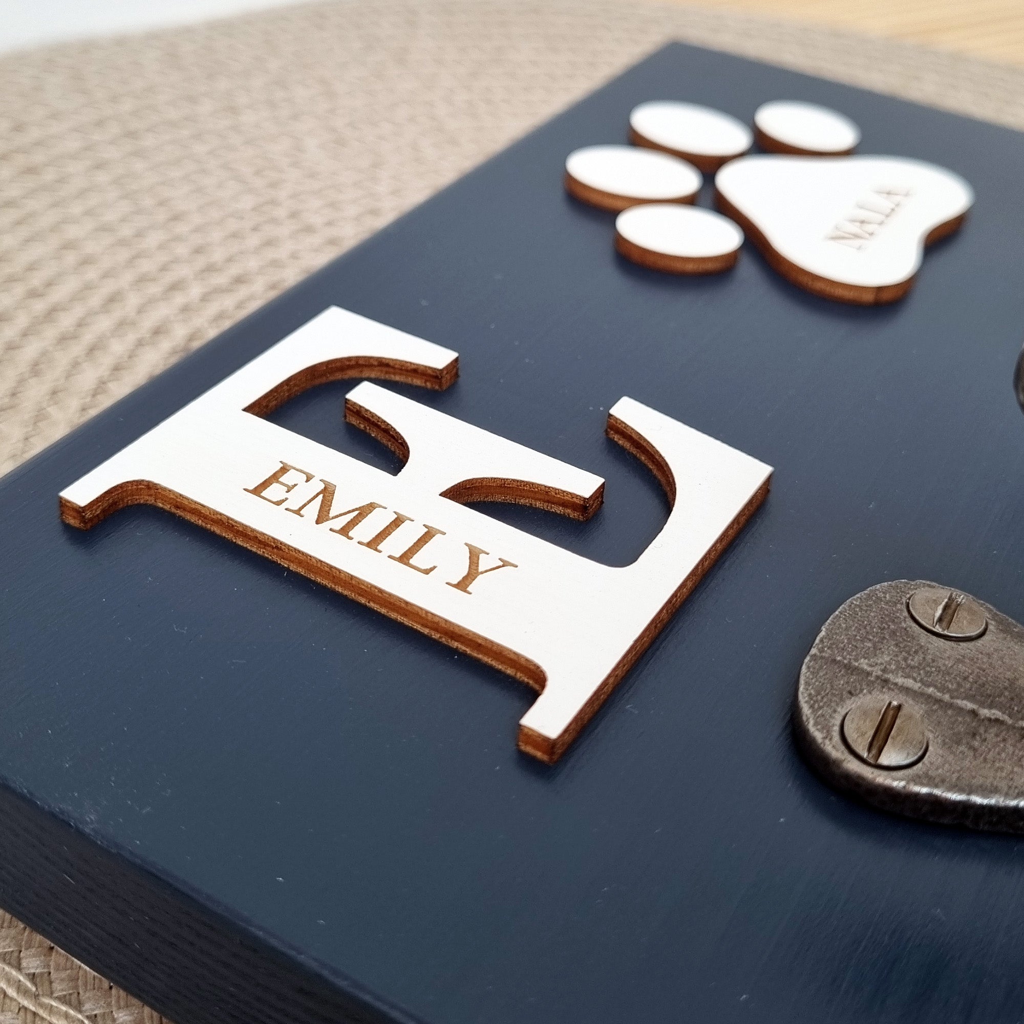 Personalised Initial Key Hook and/or Dog Lead Hook