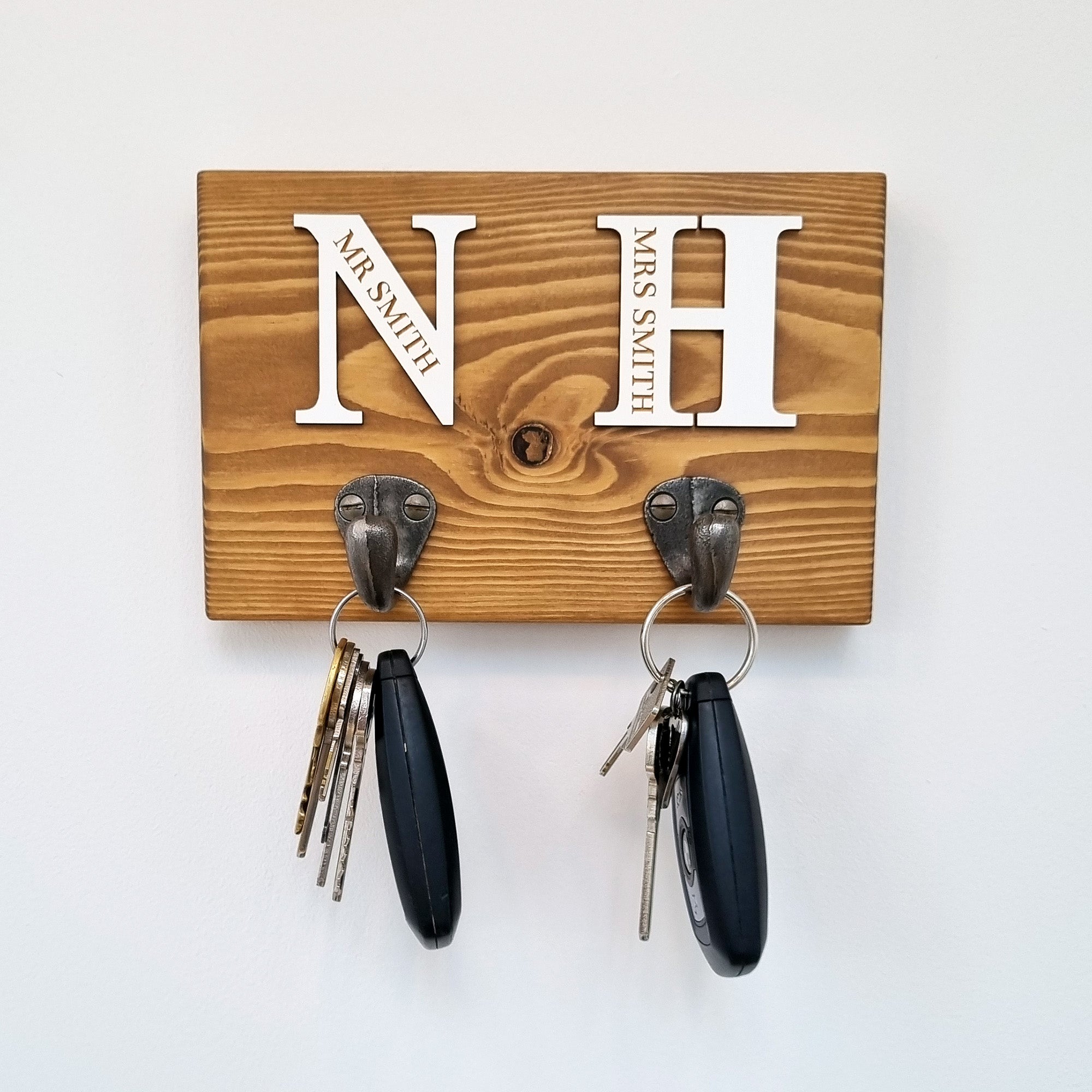 Personalised Initial Key Hook and/or Dog Lead Hook