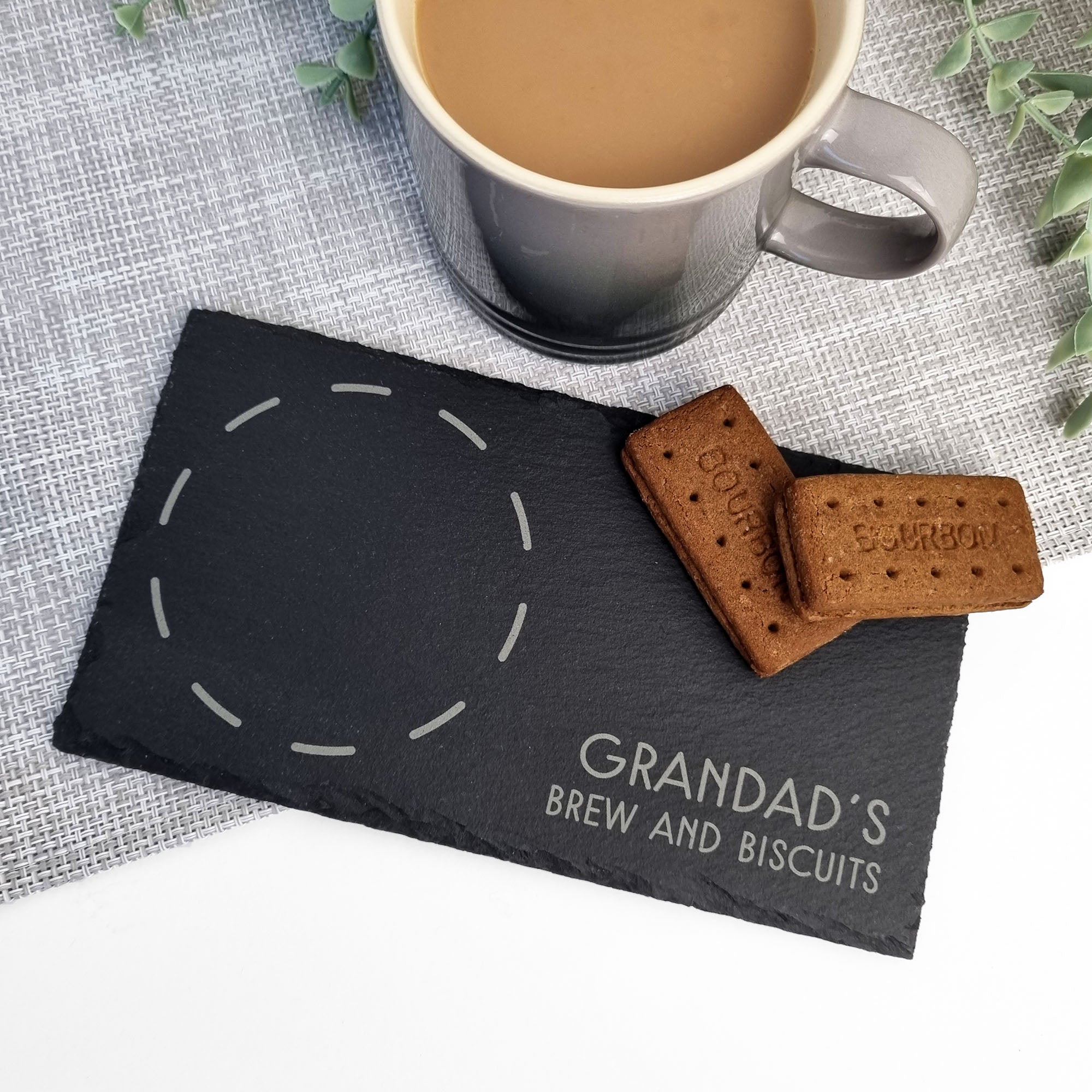 Slate Tea and Biscuit Coaster