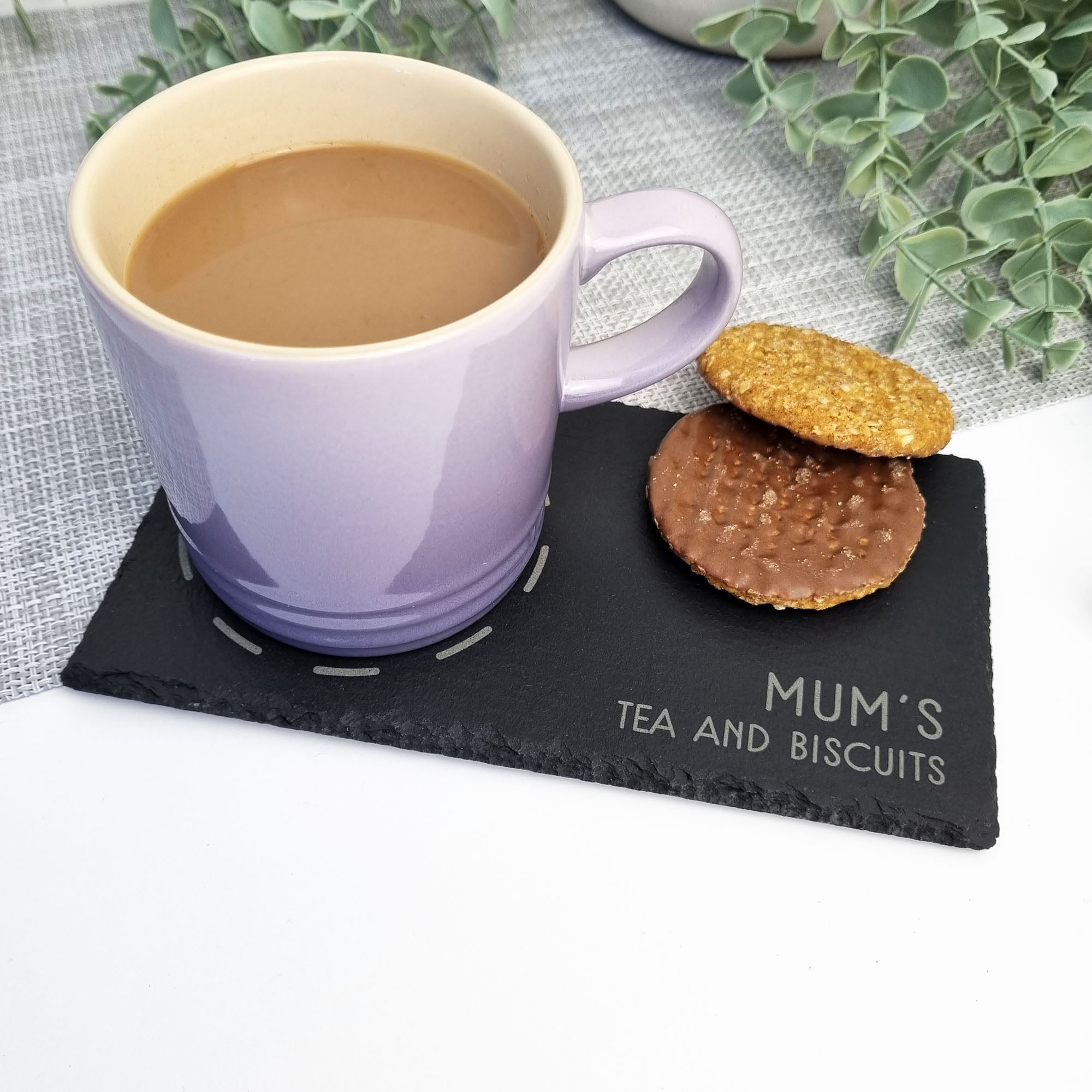 Slate Tea and Biscuit Coaster