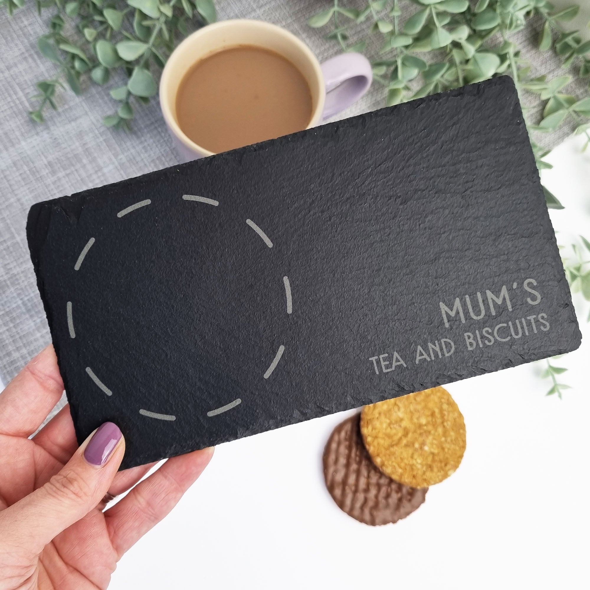 Slate Tea and Biscuit Coaster