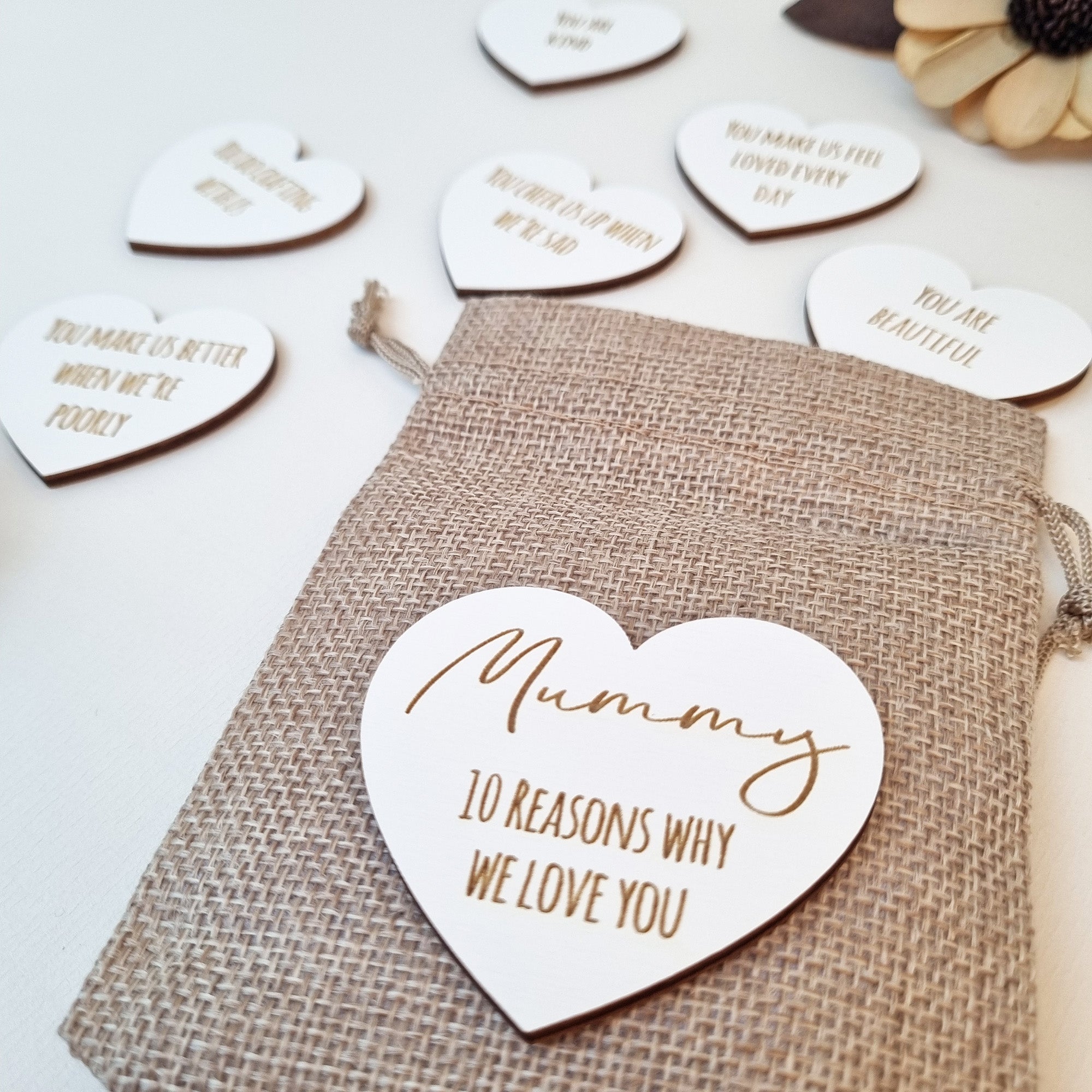 10 Reasons Why I Love You Token Bag