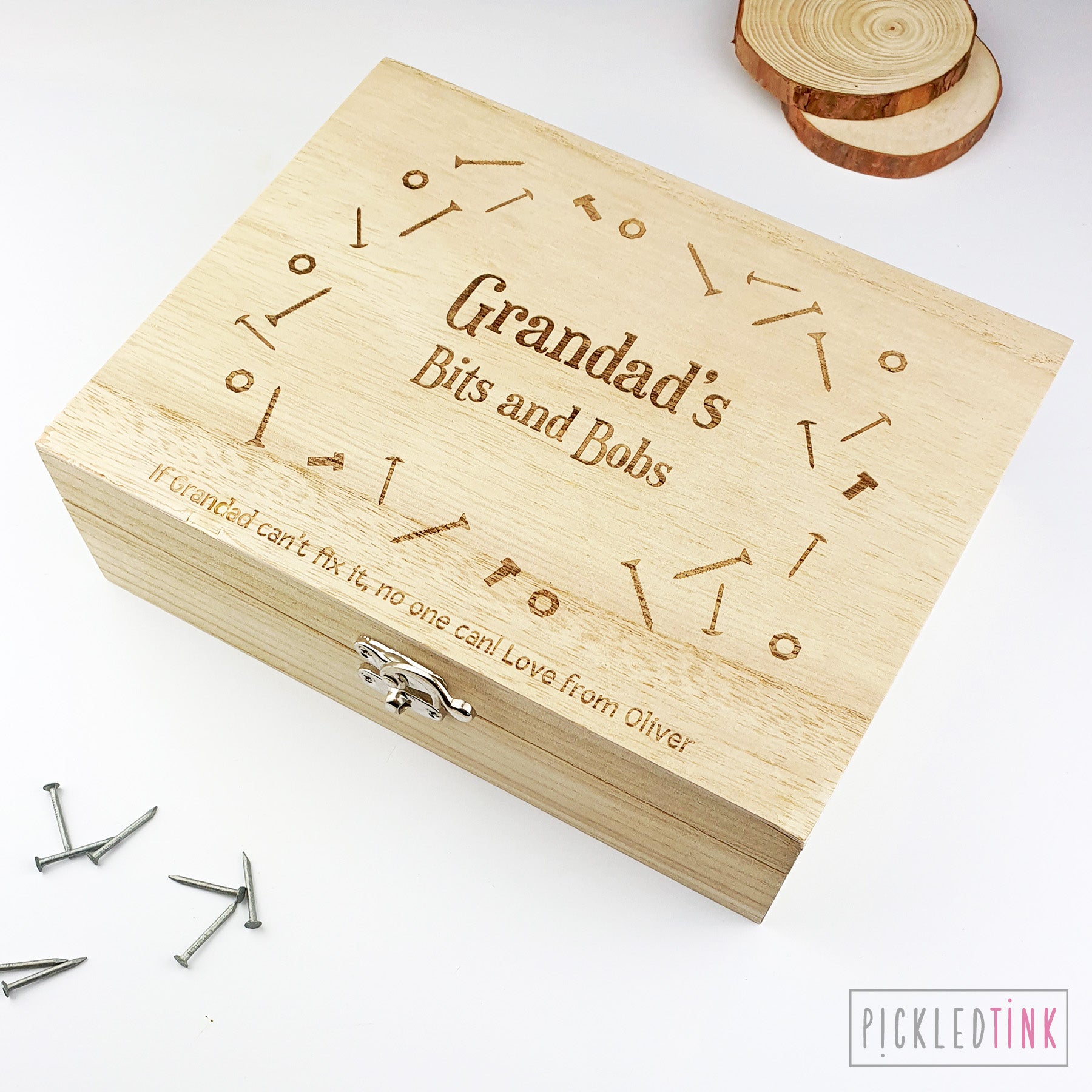 Personalised Tool Themed Storage Box