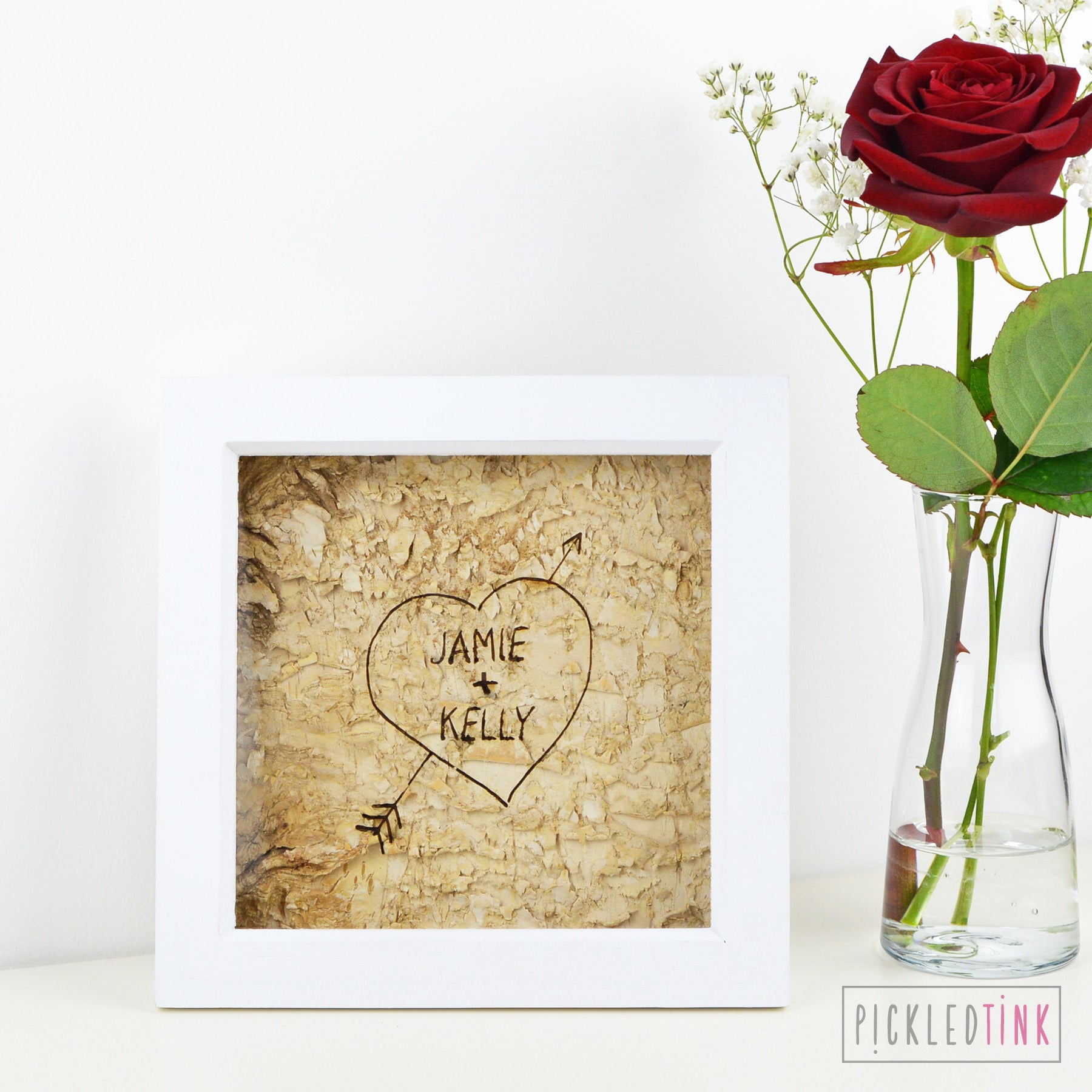 Box Framed Tree Carving