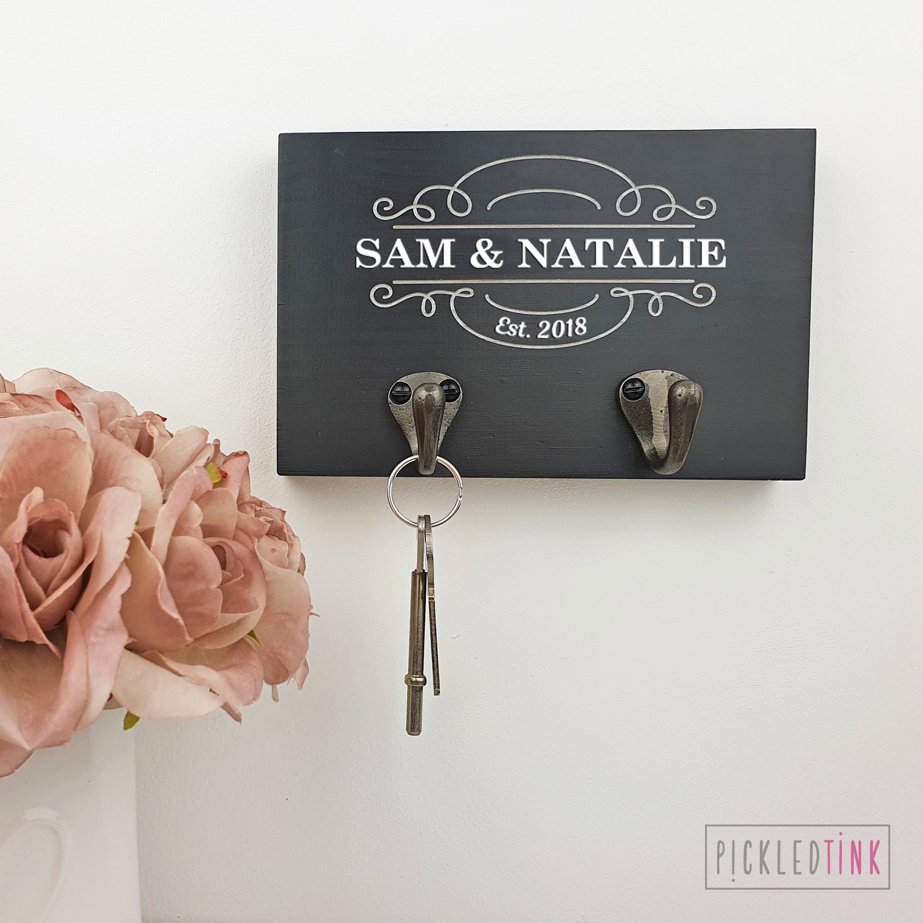 Personalised Couples Key Hook