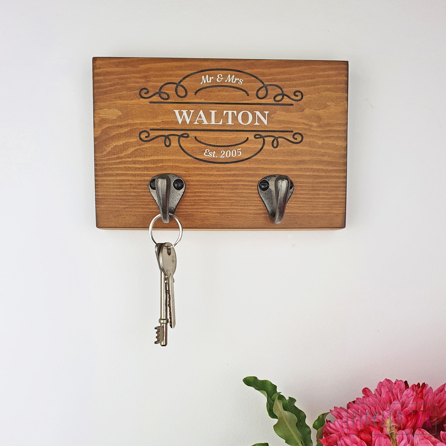 Personalised Couples Key Hook