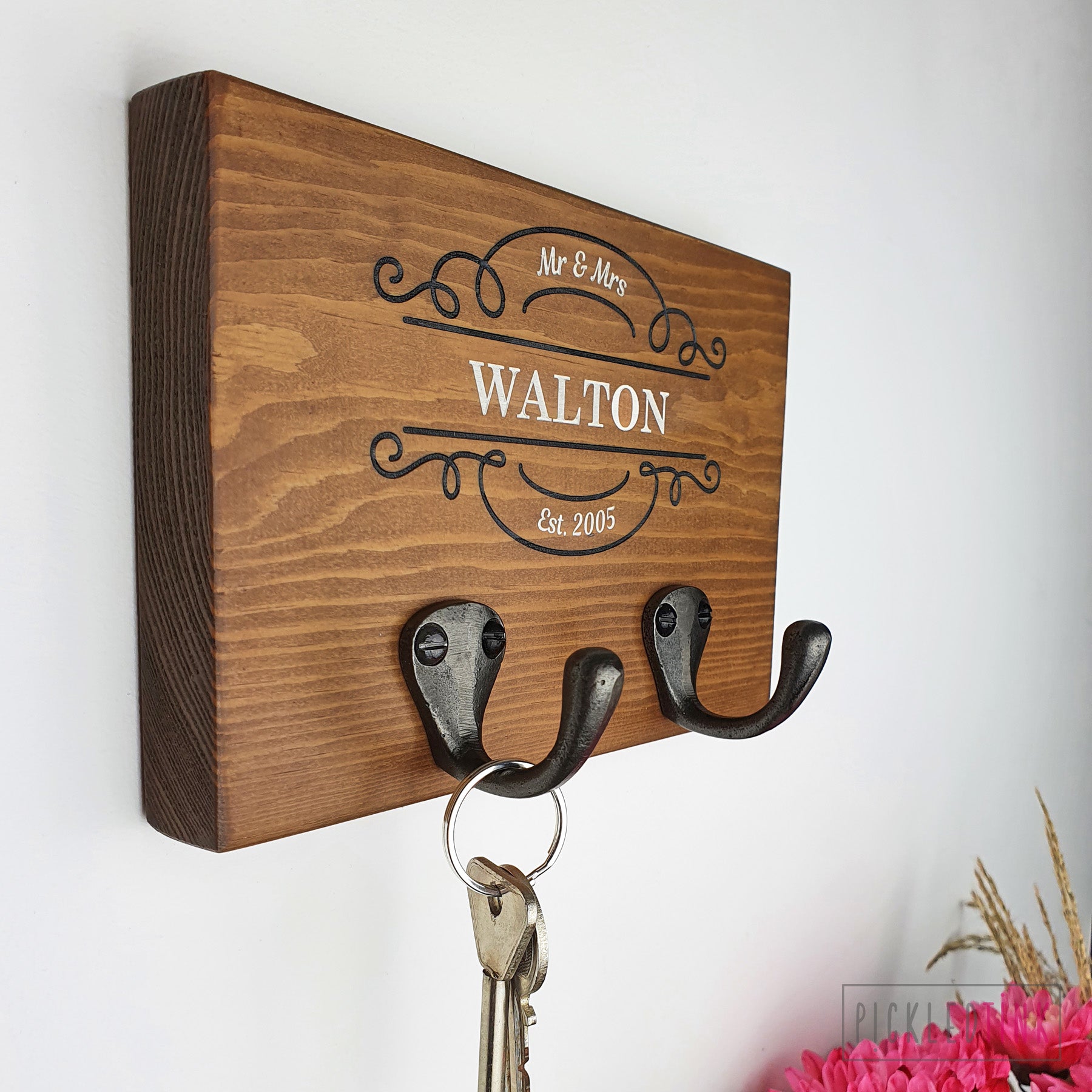 Personalised Couples Key Hook