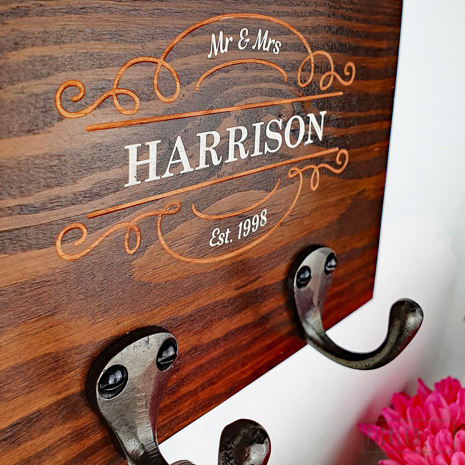 Personalised Couples Key Hook