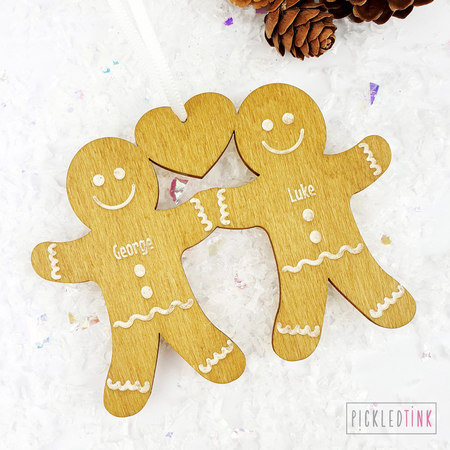 Gingerbread Couple Christmas Tree Decoaration