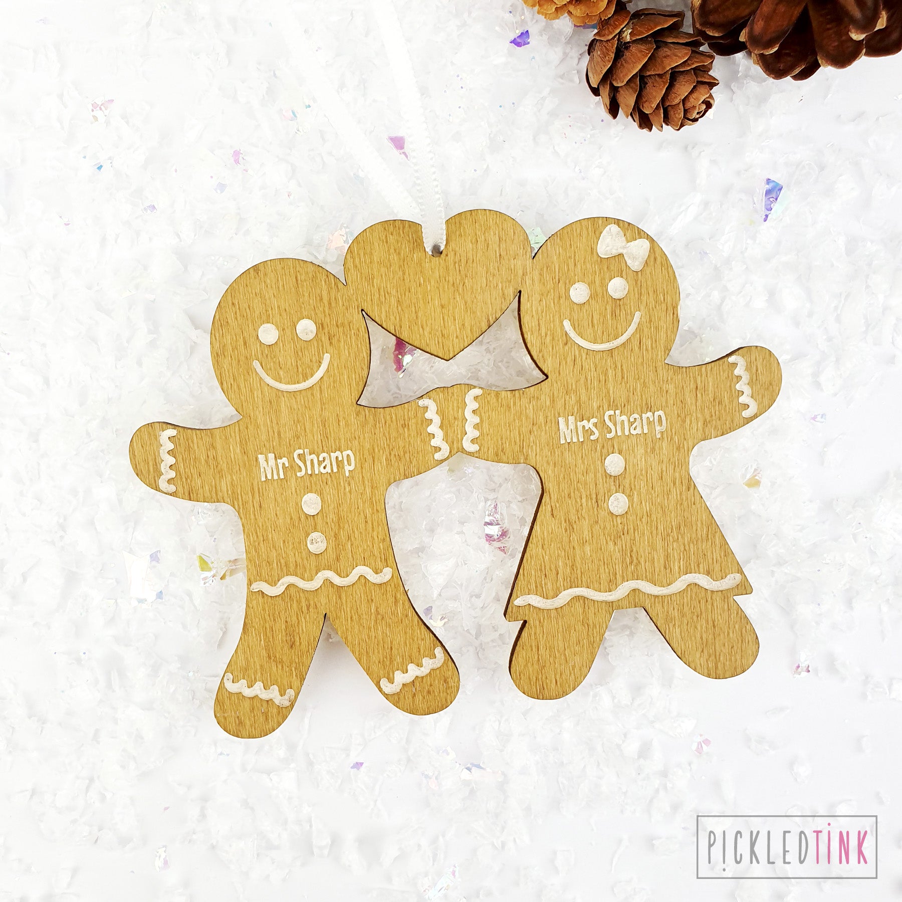 Gingerbread Couple Christmas Tree Decoaration