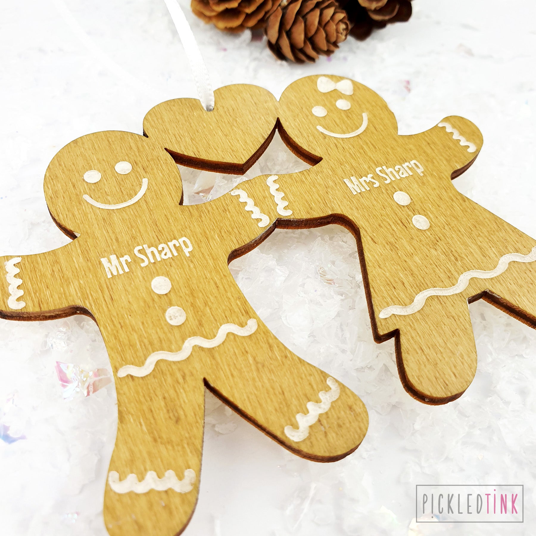 Gingerbread Couple Christmas Tree Decoaration