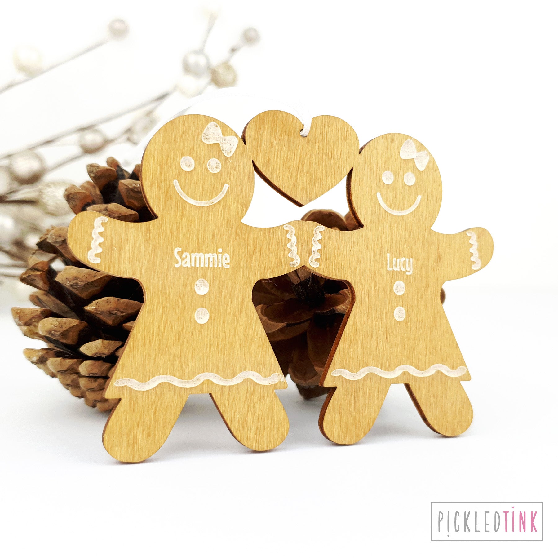 Gingerbread Couple Christmas Tree Decoaration