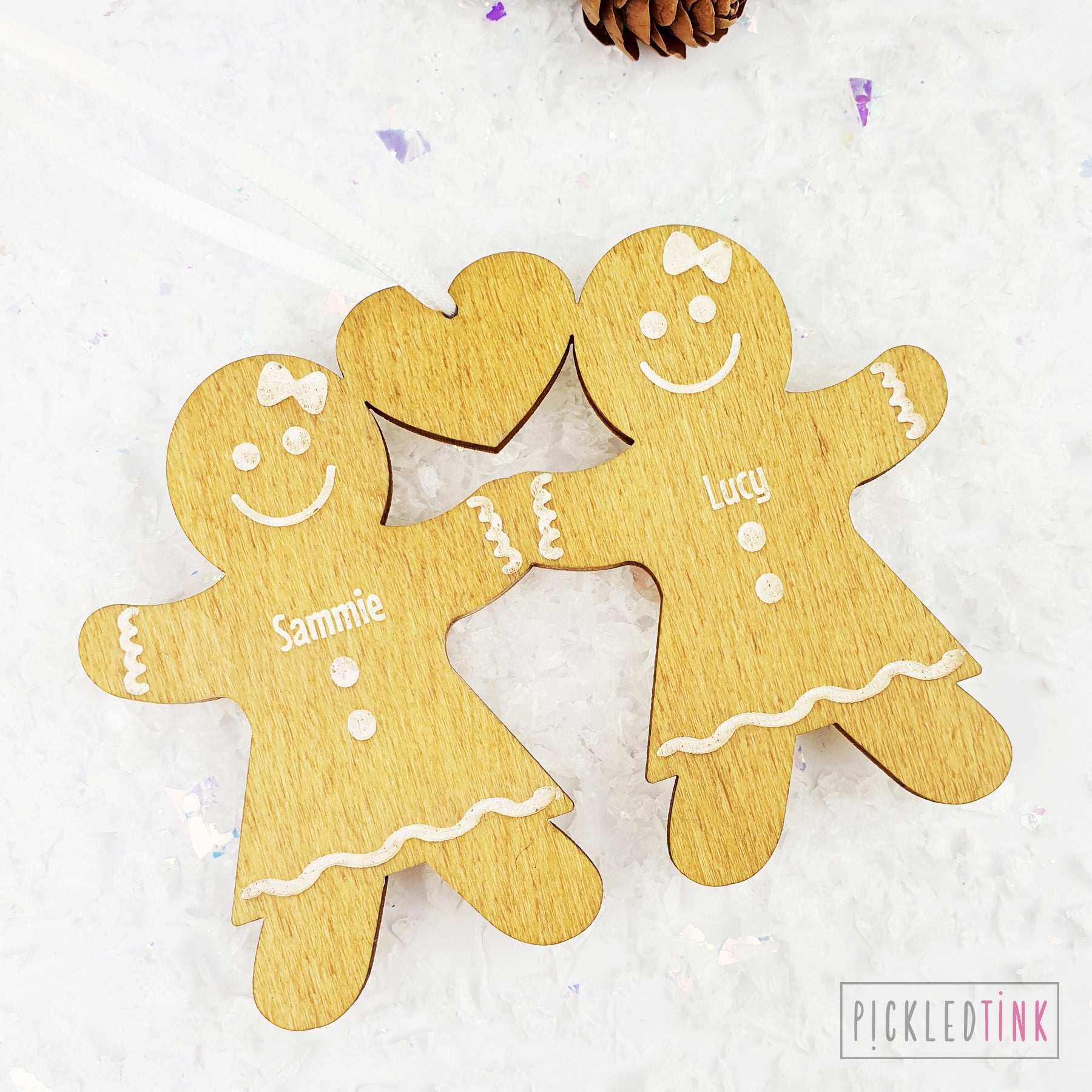 Gingerbread Couple Christmas Tree Decoaration