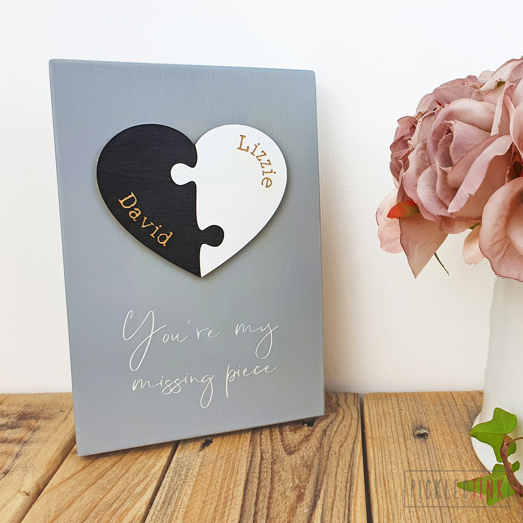 Heart Puzzle Piece Sign