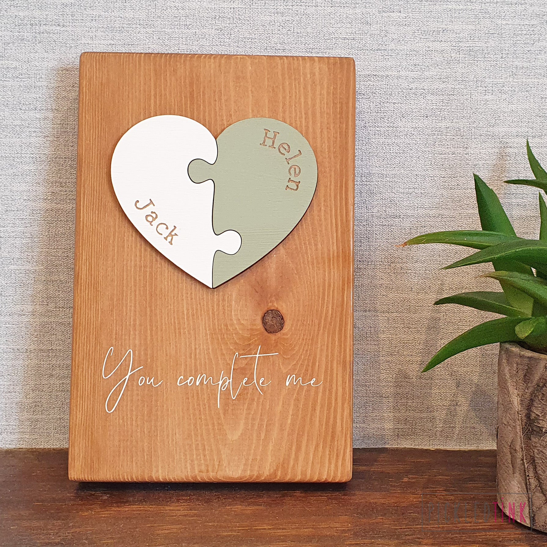 Heart Puzzle Piece Sign
