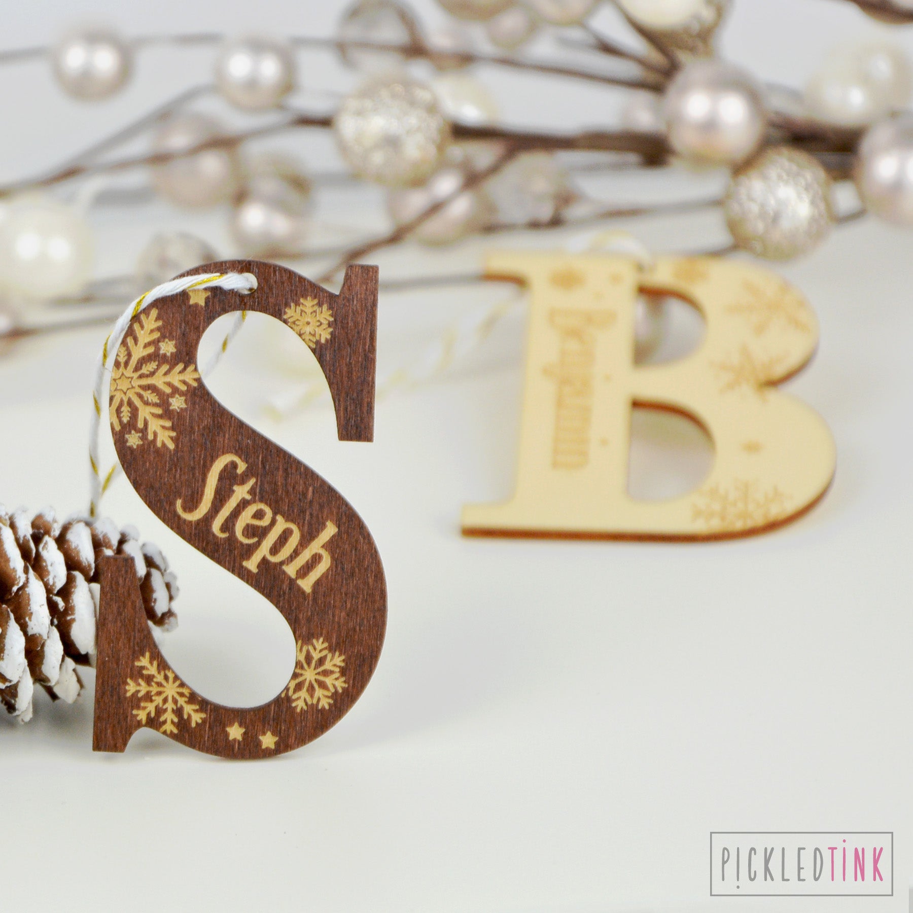 Snowflake Initial Decoration
