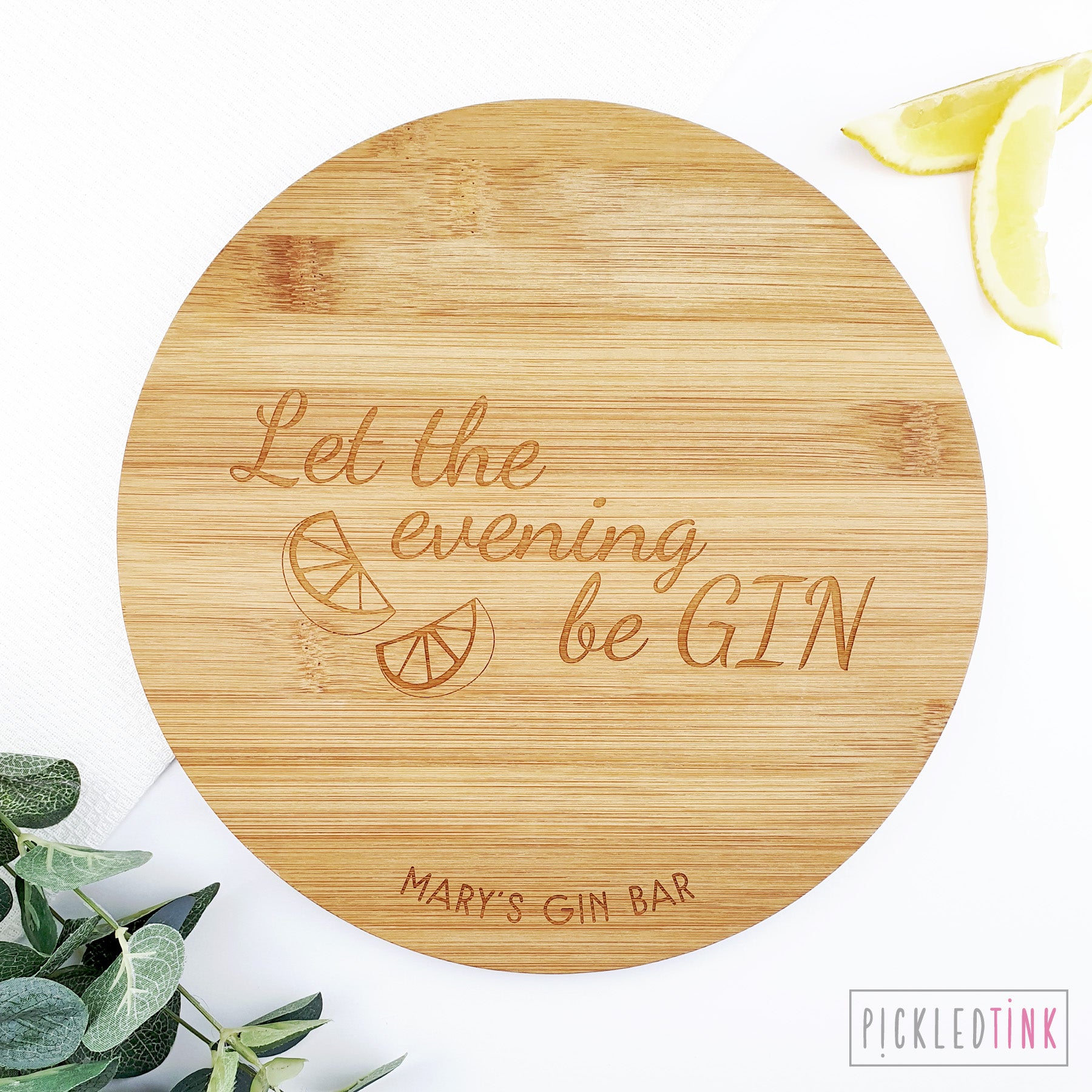 Let the evening be Gin Chopping Board