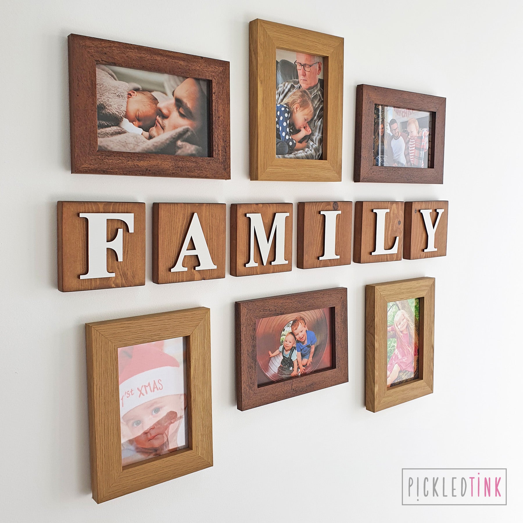 Wooden Letter Wall Tiles