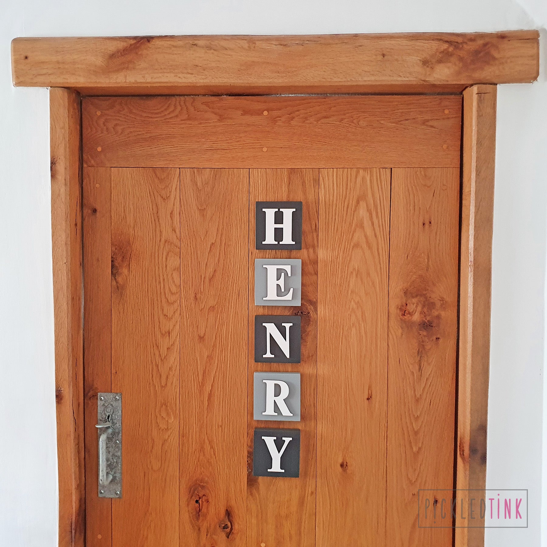 Wooden Letter Wall Tiles