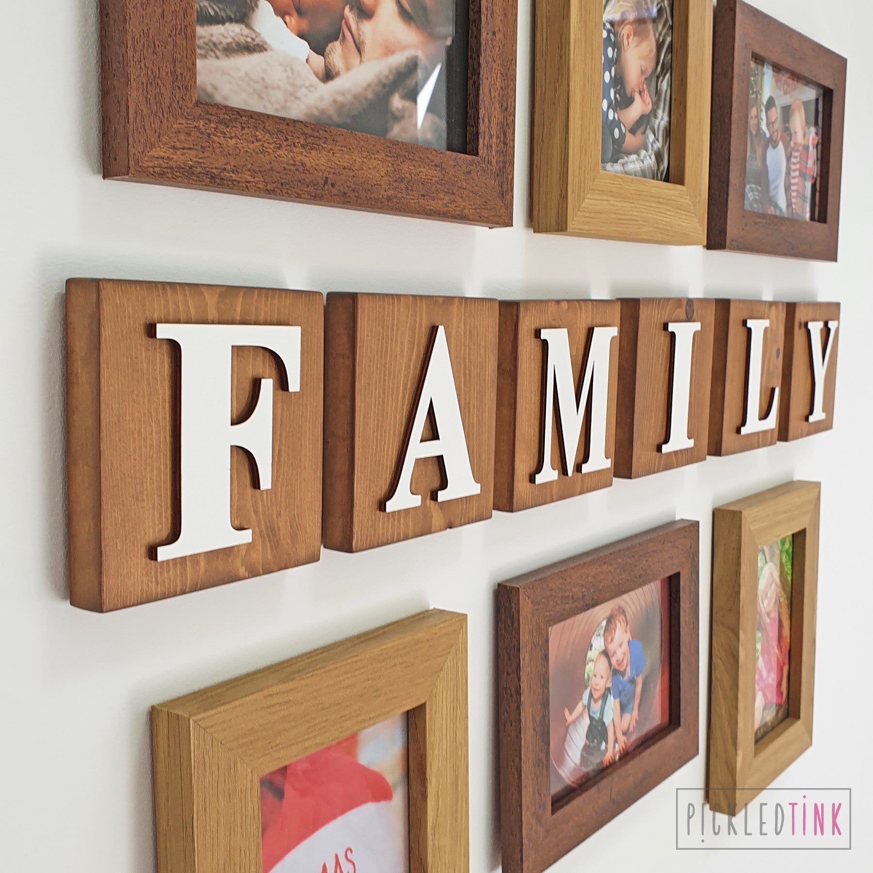 Wooden Letter Wall Tiles