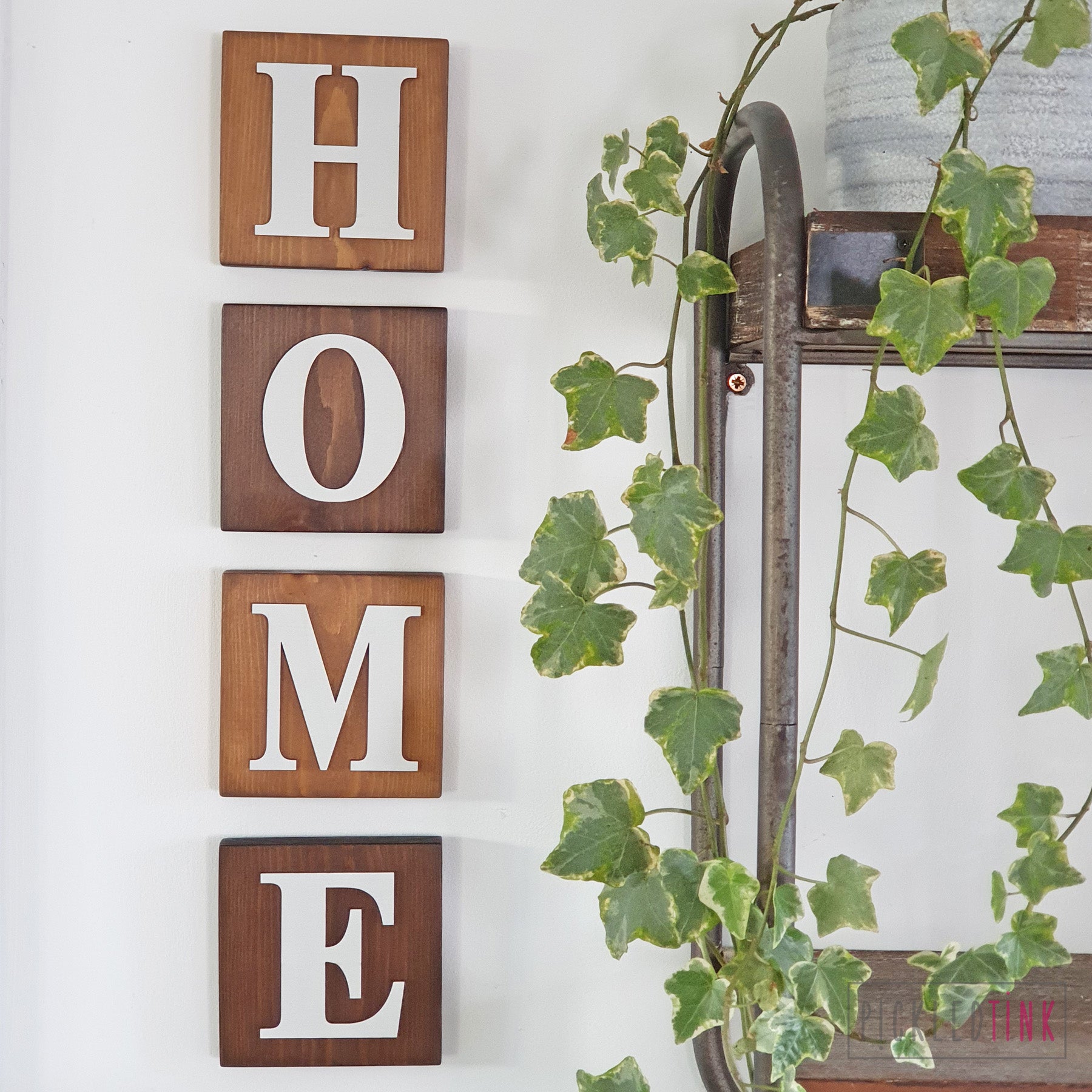 Wooden Letter Wall Tiles