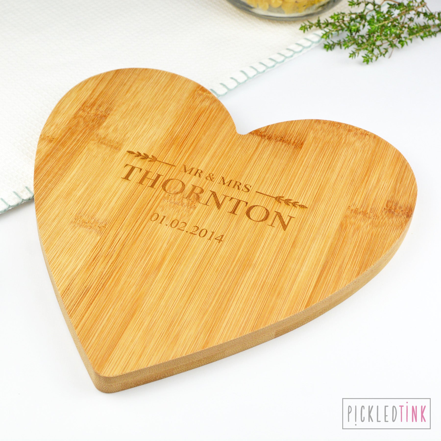 Mr and Mrs Personalised Chopping Board