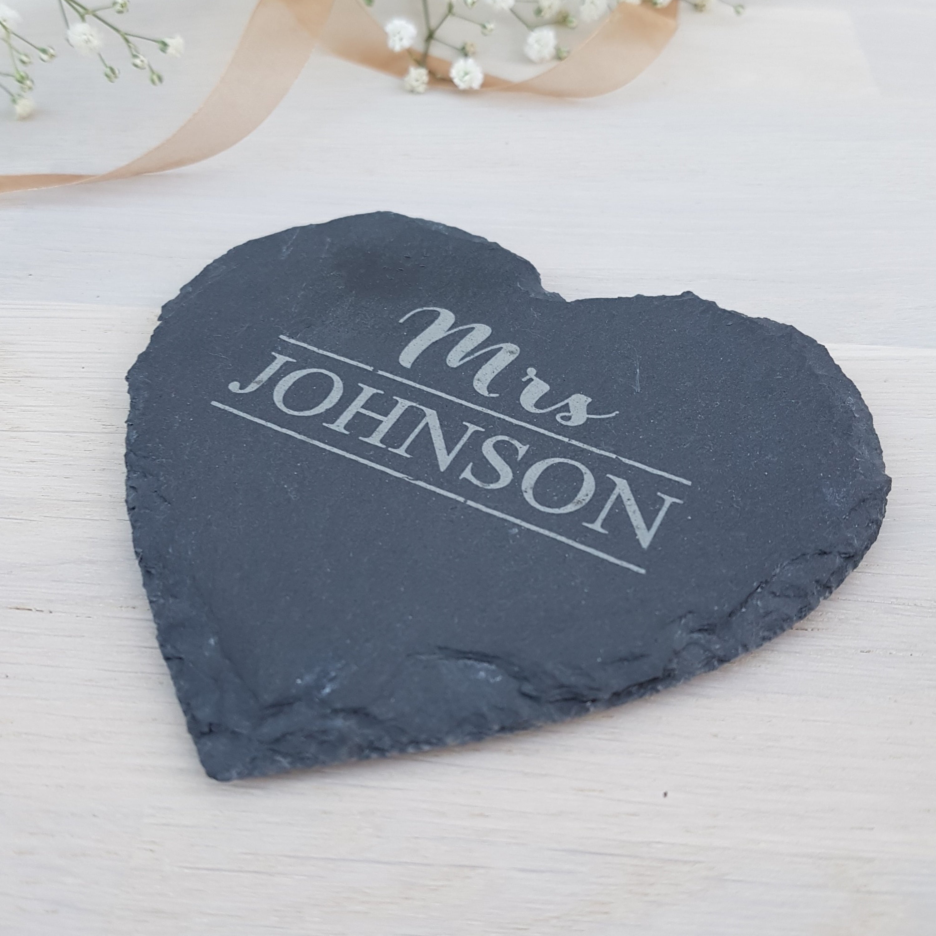 Mr and Mrs Slate Coasters