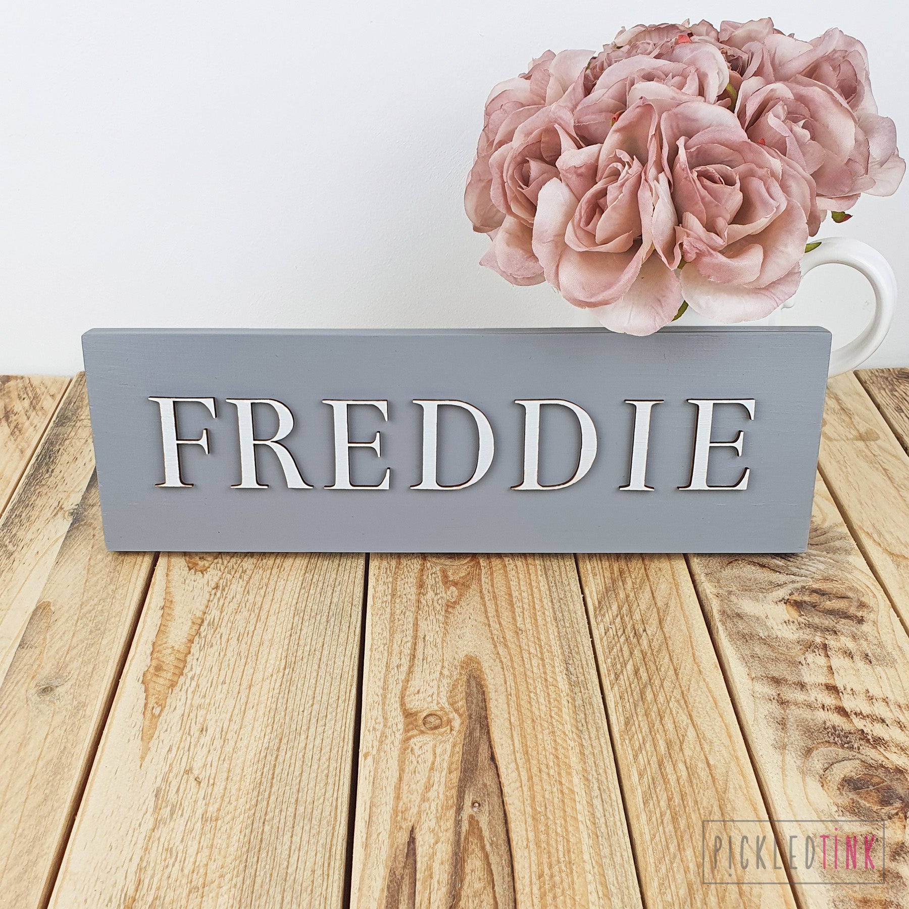 Wooden Name Sign