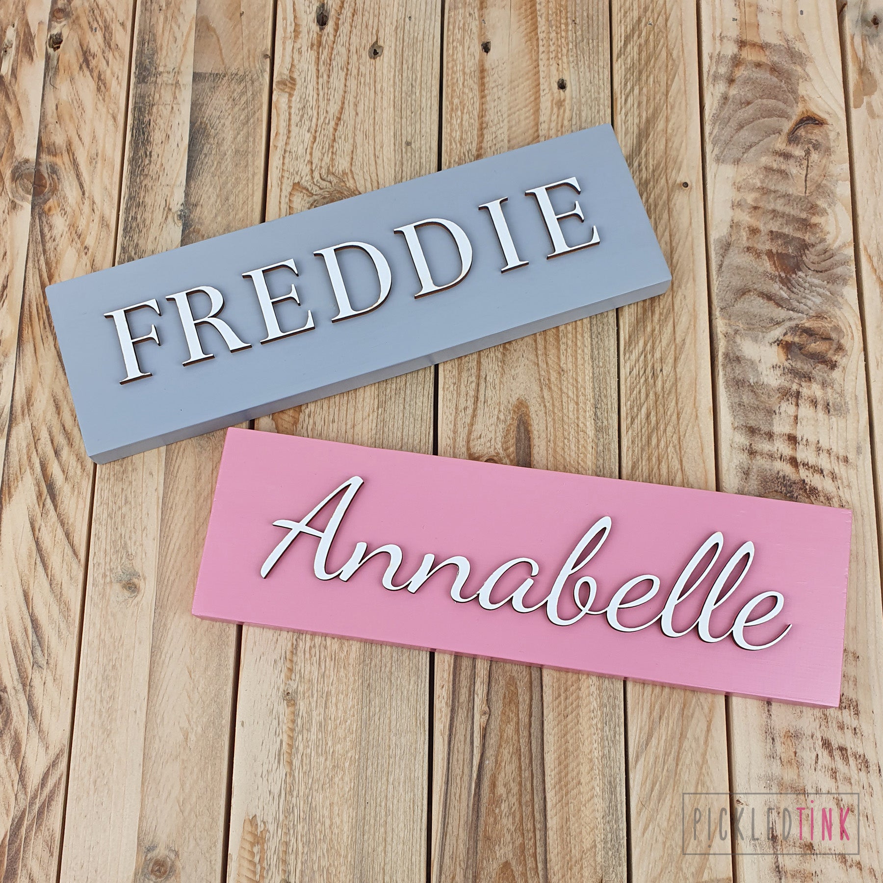 Wooden Name Sign