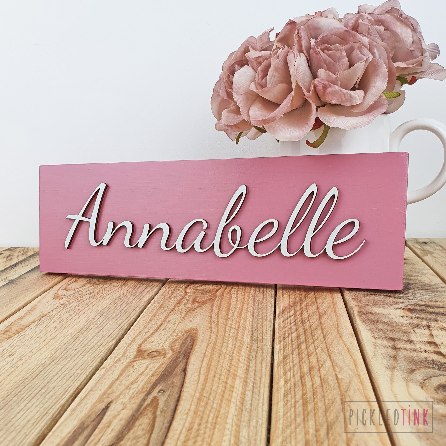 Wooden Name Sign