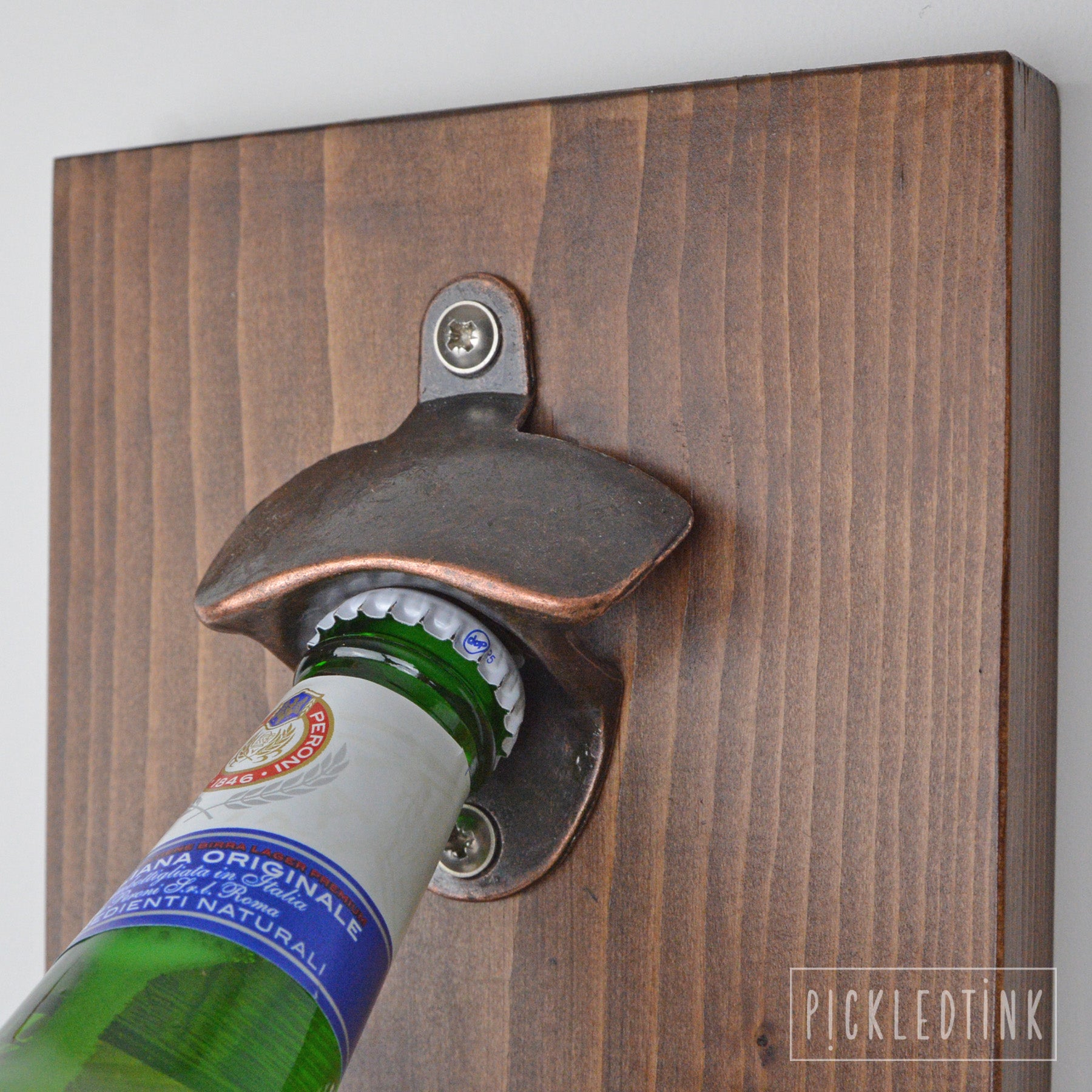 Wall Mounted Bottle Opener - Monogram Design