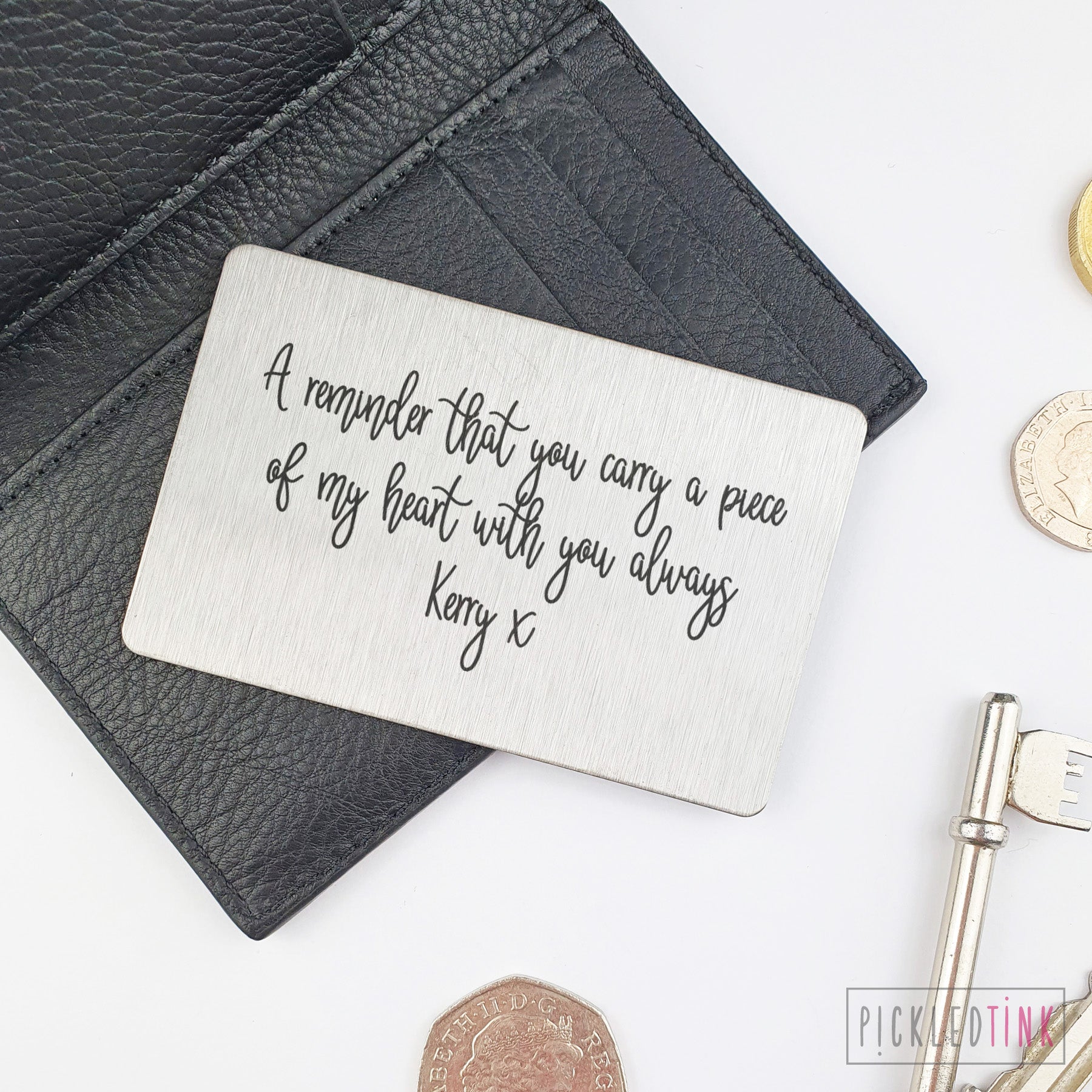 Wallet Keepsake Card - Custom Message