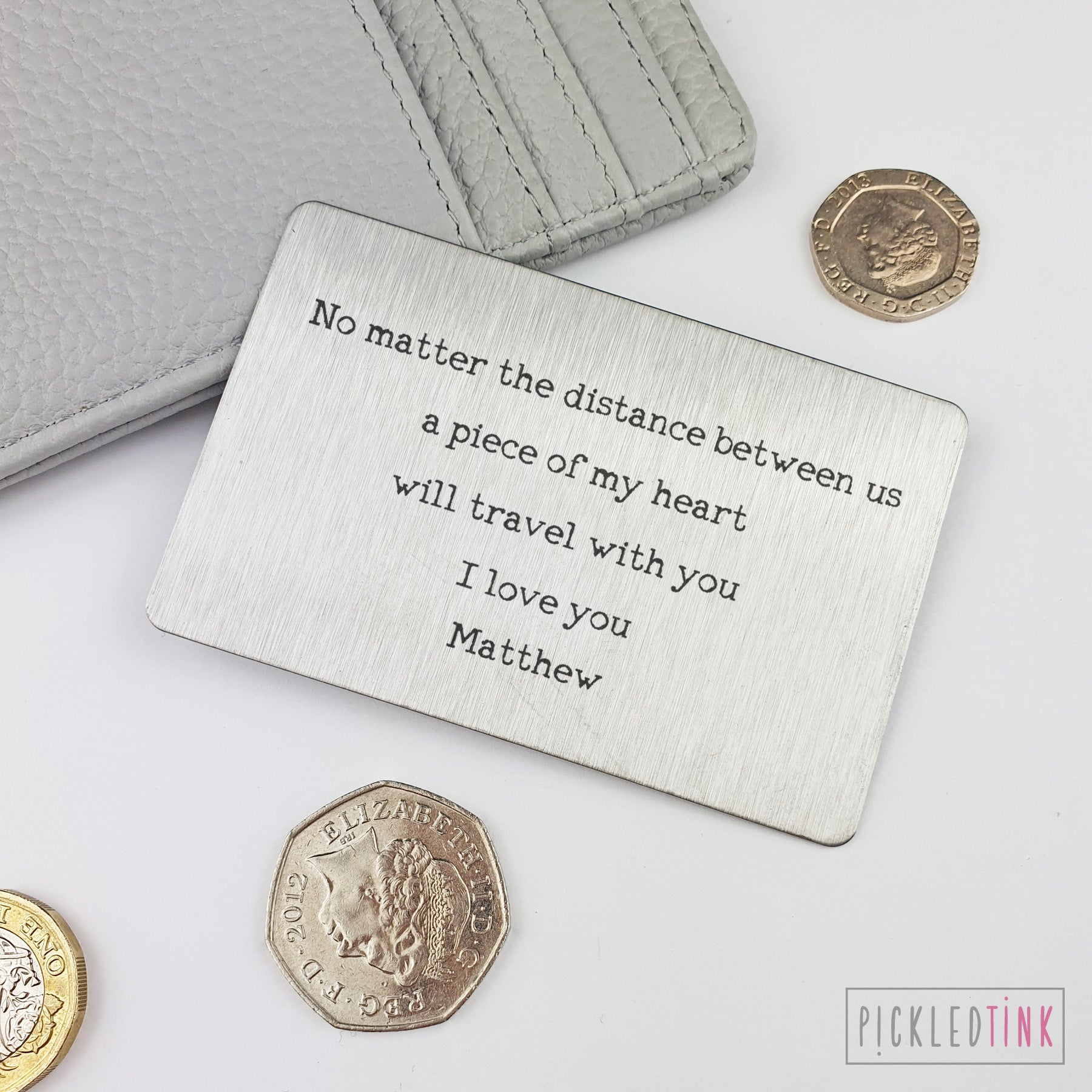 Wallet Keepsake Card - Custom Message