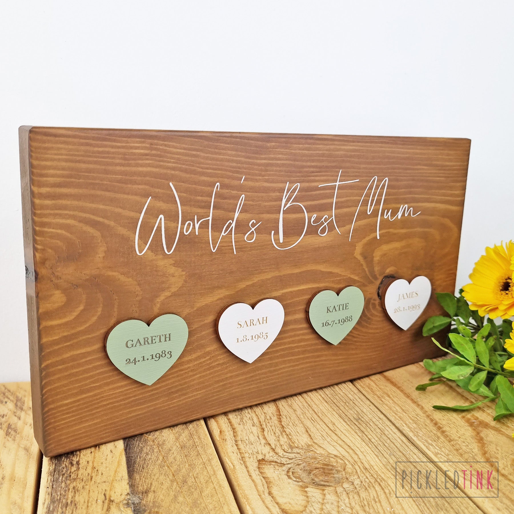 Personalised Heart Plaque