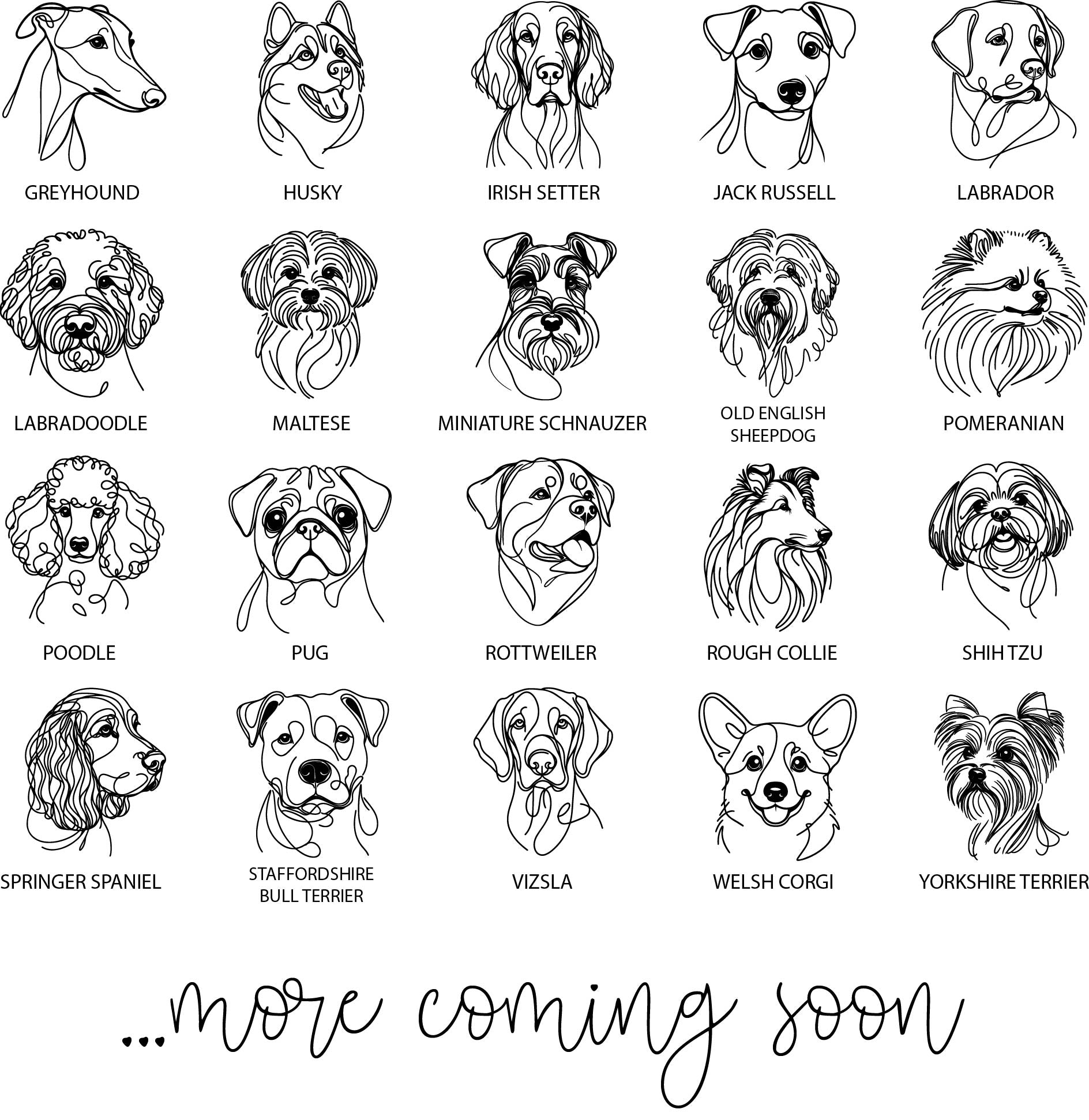 Dog Breed Personalised Lead Hook
