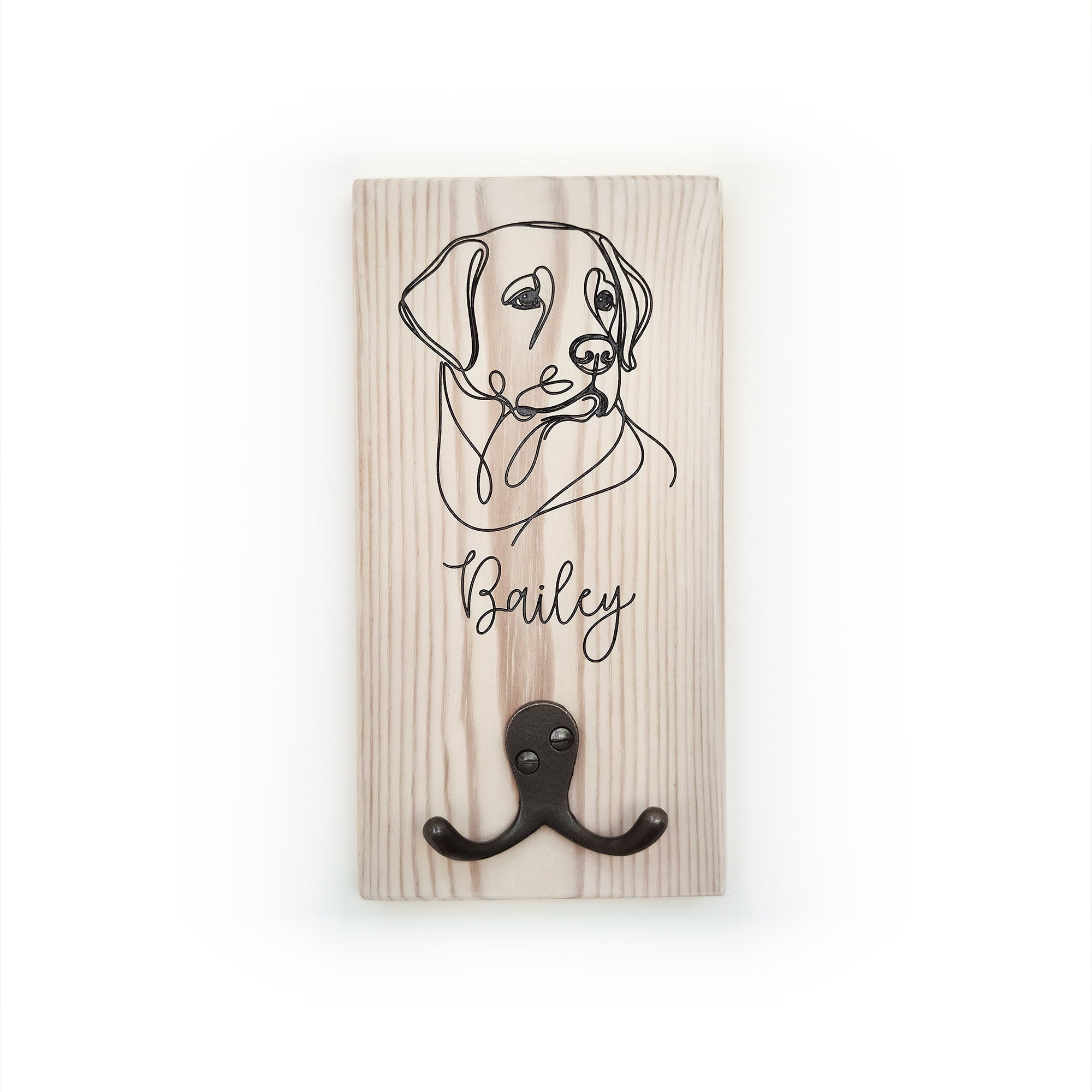Dog Breed Personalised Lead Hook