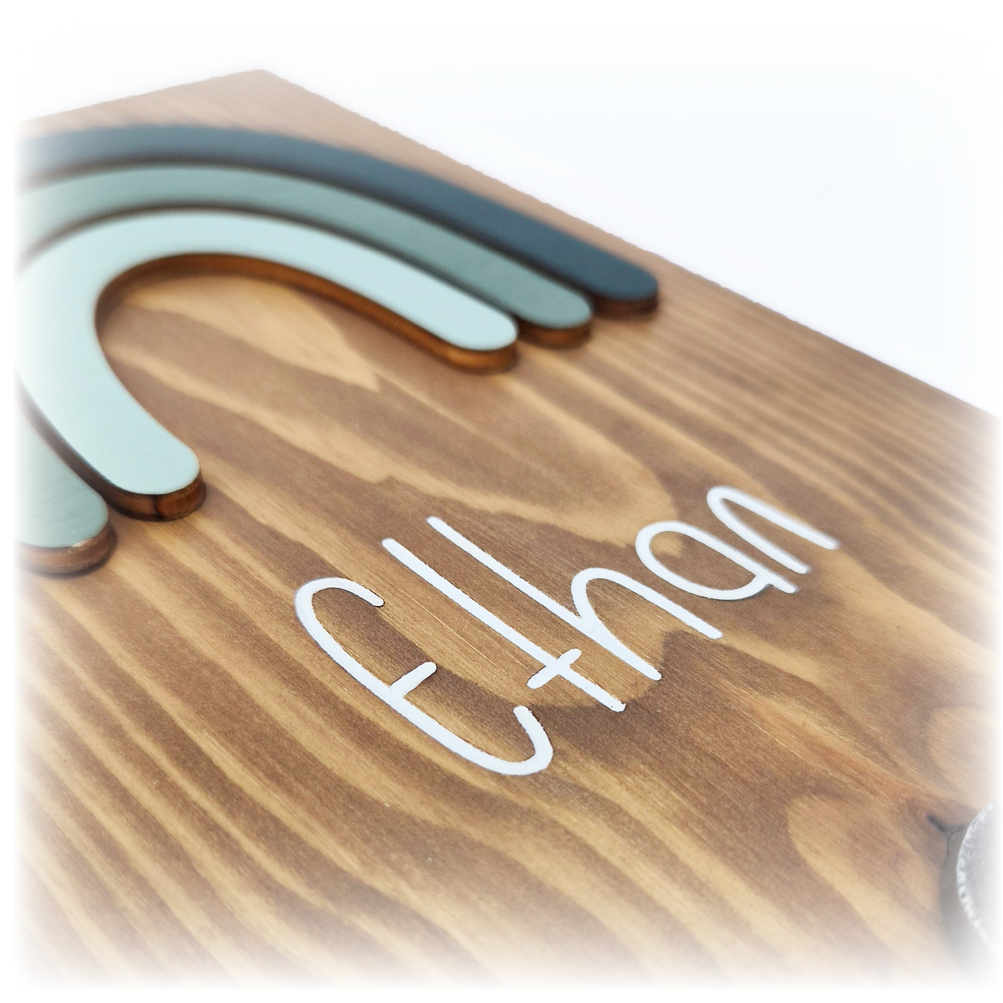 Personalised Children’s Coat Hook - Rainbow