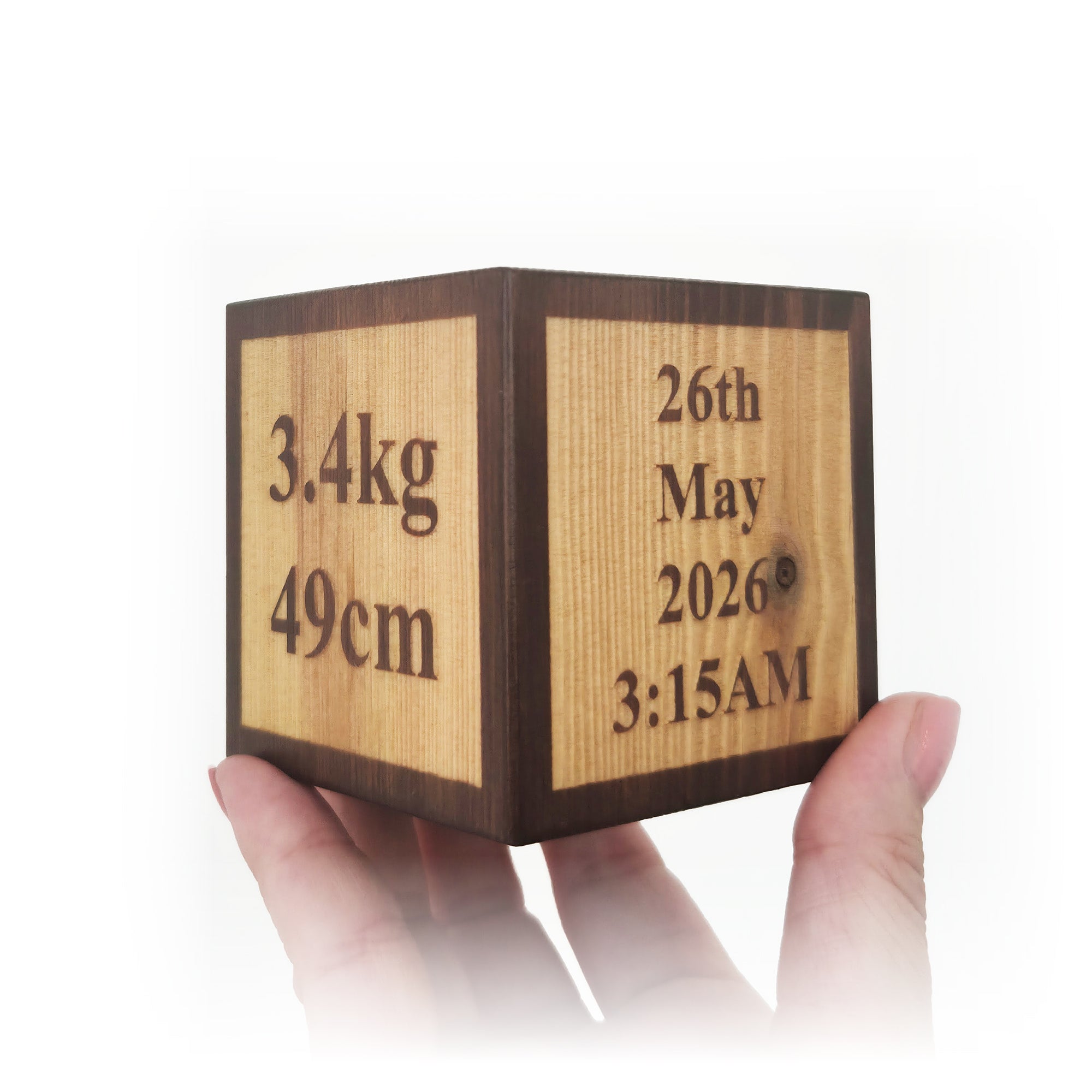 Personalised Birth Keepsake Cube