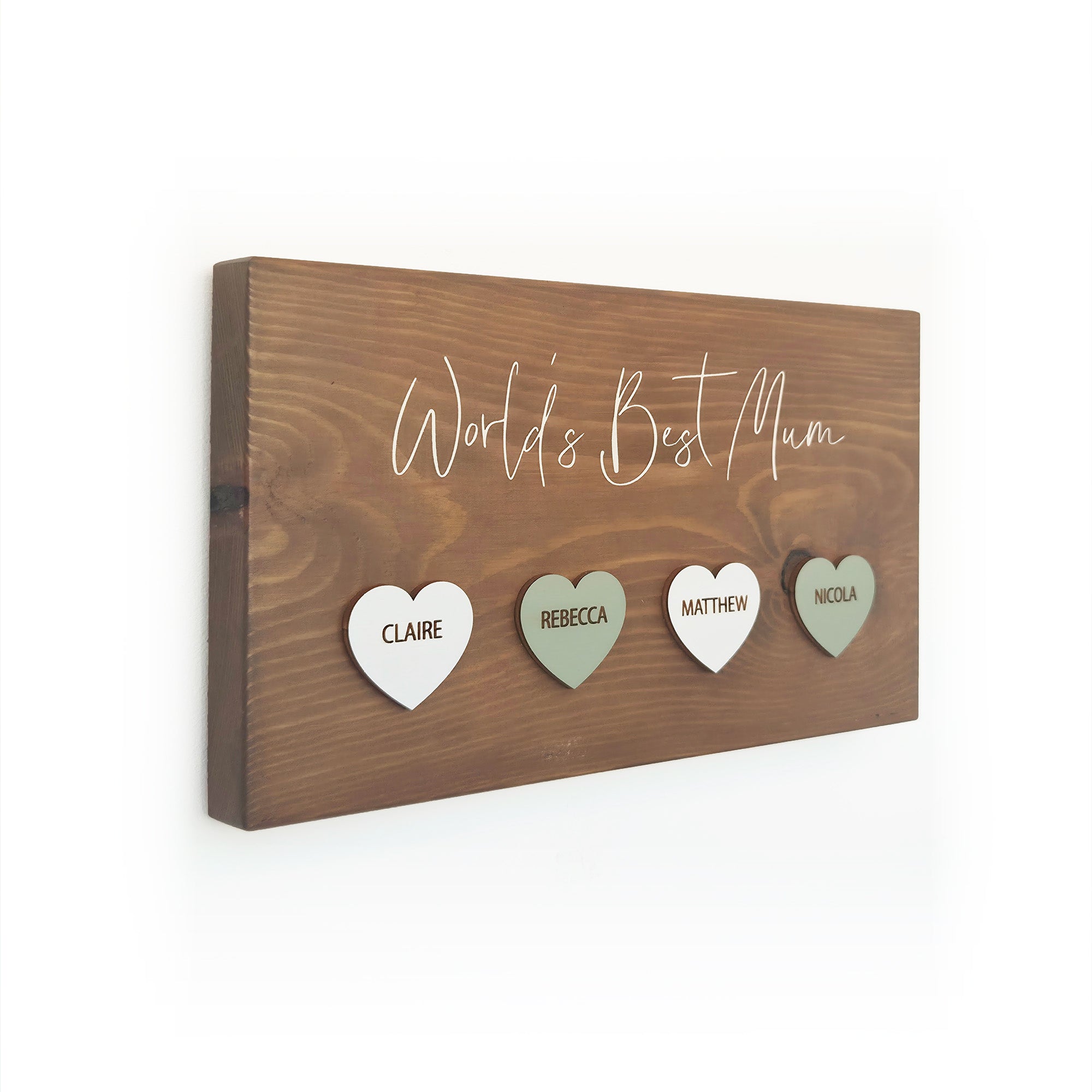 Personalised Family Heart Plaque